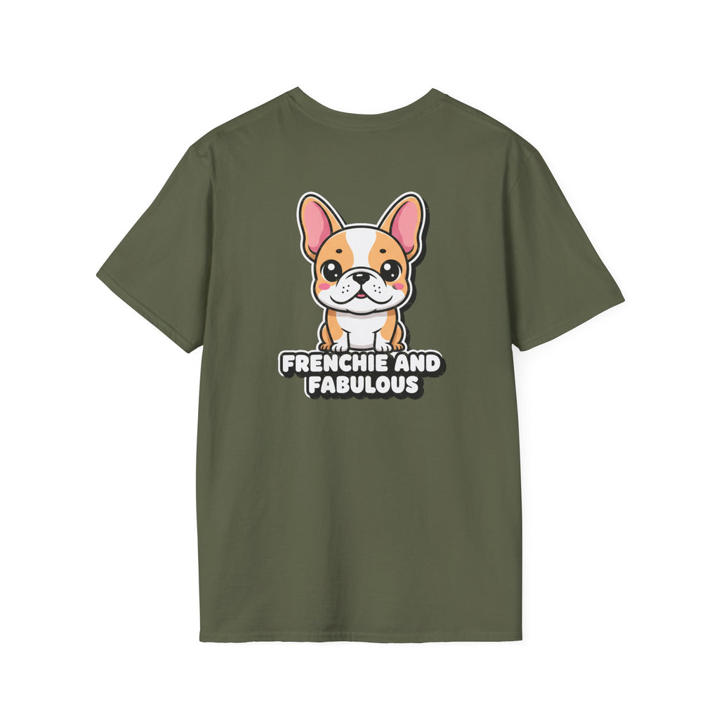 Cute French Bulldog Shirt Frenchie And Fabulous Funny Dog Lover Unisex Softstyle Tee Gift
