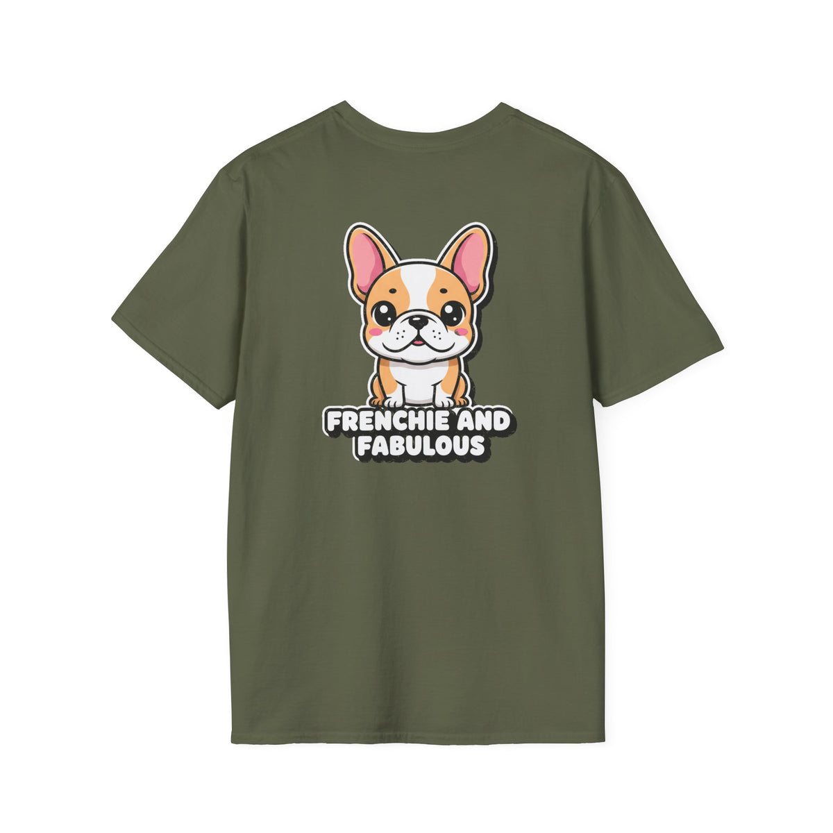Cute French Bulldog Shirt Frenchie And Fabulous Funny Dog Lover Unisex Softstyle Tee Gift