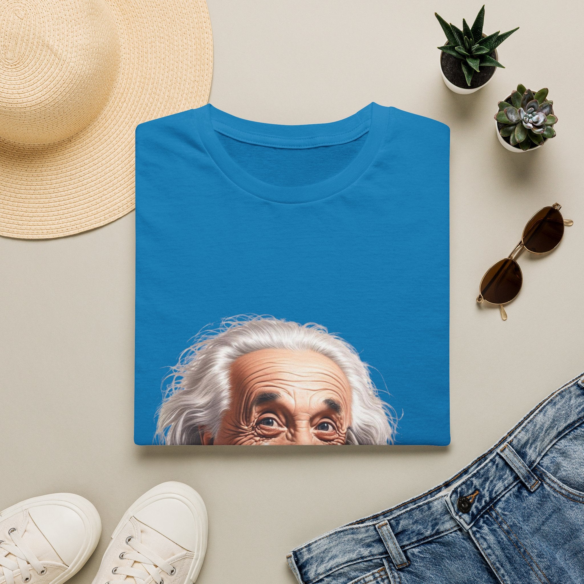 Funny Albert Einstein T-Shirt Unisex Softstyle T-Shirt Cotton Unique Gift German