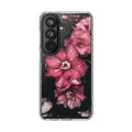 Pink Flowers Clear Cases iPhone Case Samsung Phone Case Unique Gift Cute Phone Cover Unique iPhone 17 Pro Max Phone Case