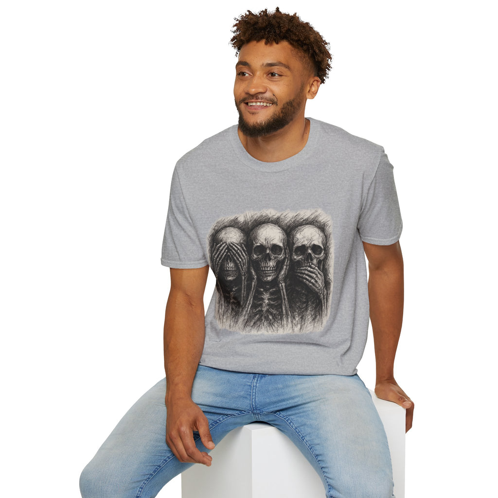 Mens Skull T-shirt Graphic Tees Skeleton Apparel Clothing Skulls Accessories Best Gift