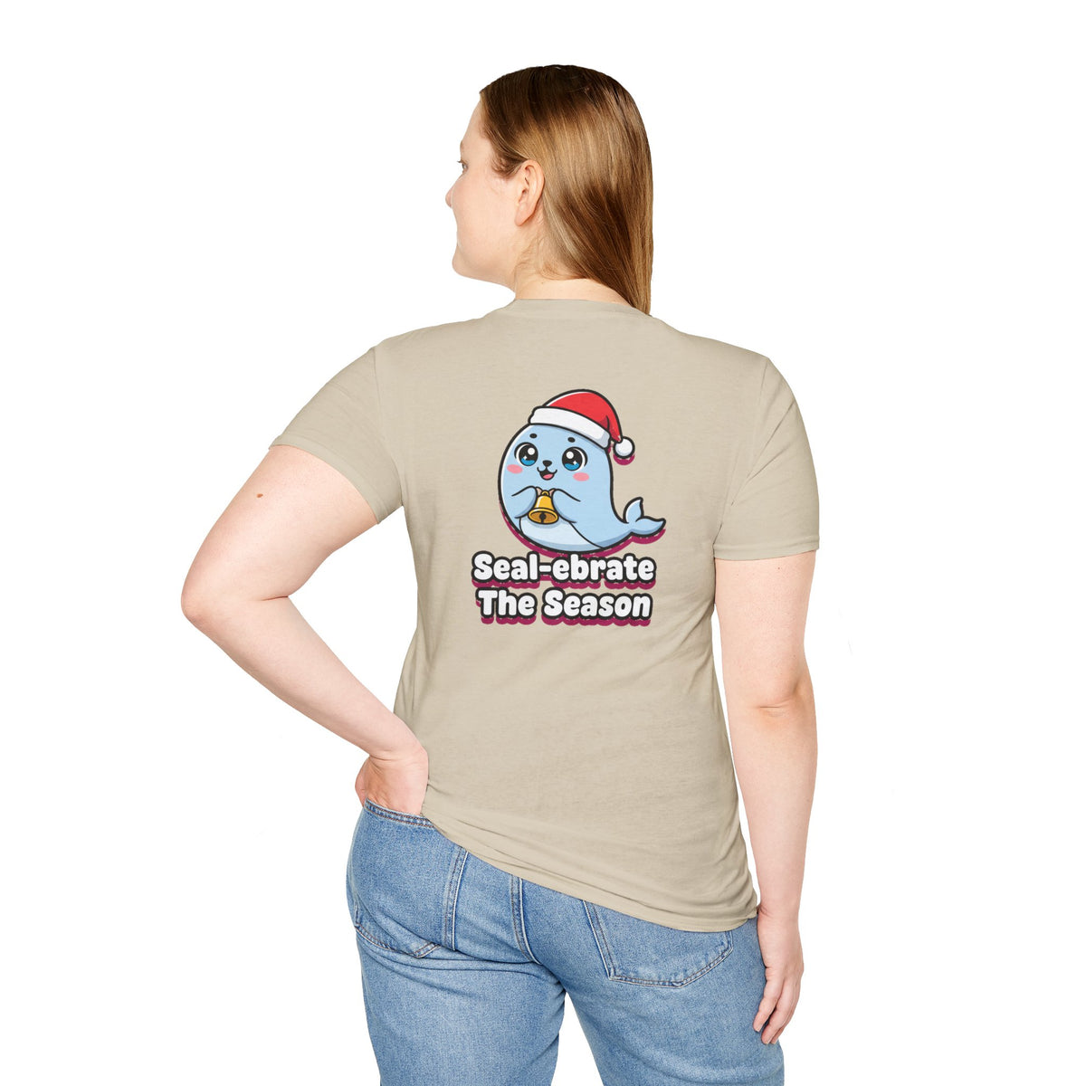 Cute Christmas Shirt Sealebrate The Season Funny Animal Unisex Softstyle Tee Christmas Gift