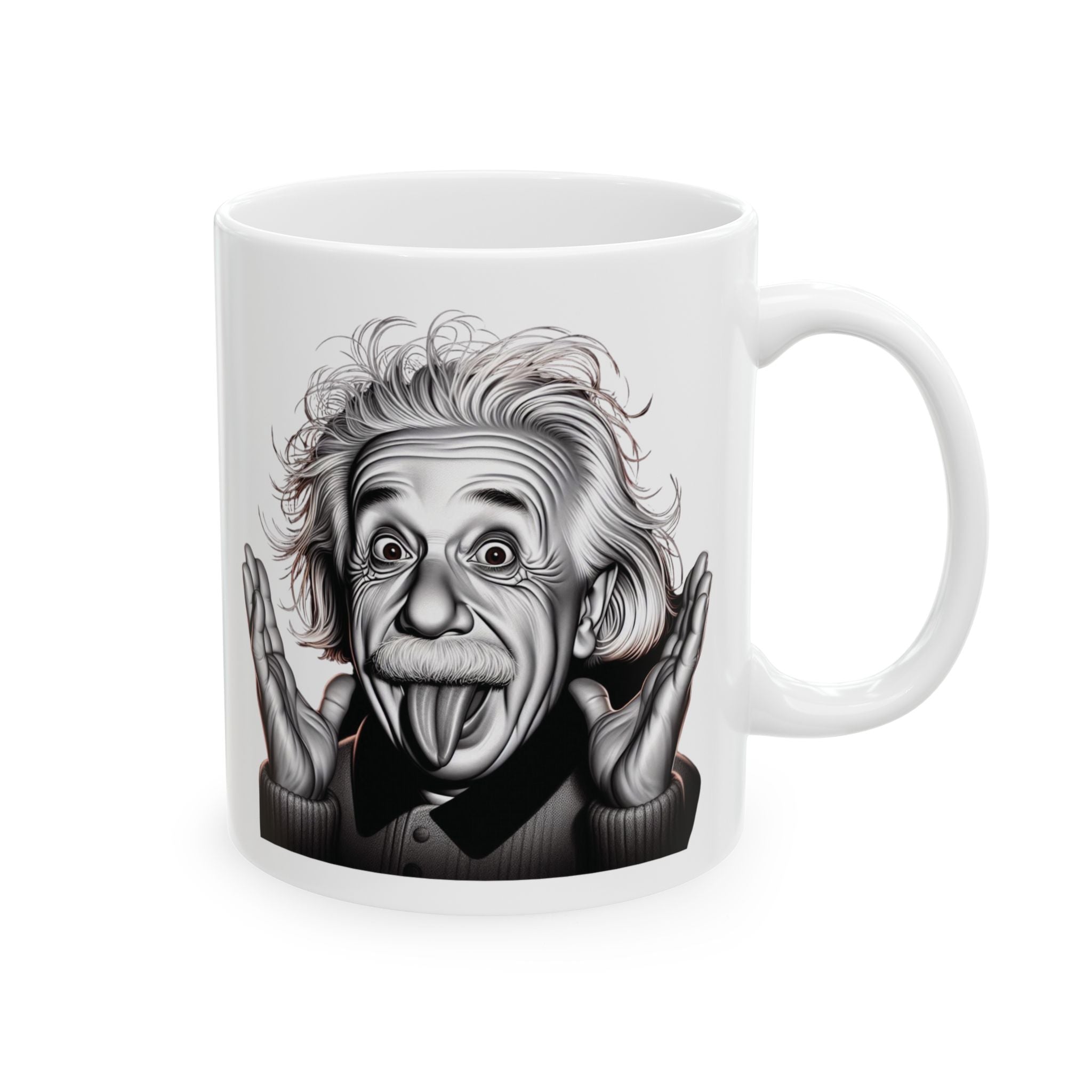 Funny Unique Albert Einstein Print Cute Ceramic Mug Tea Coffee Cup Gift 11oz