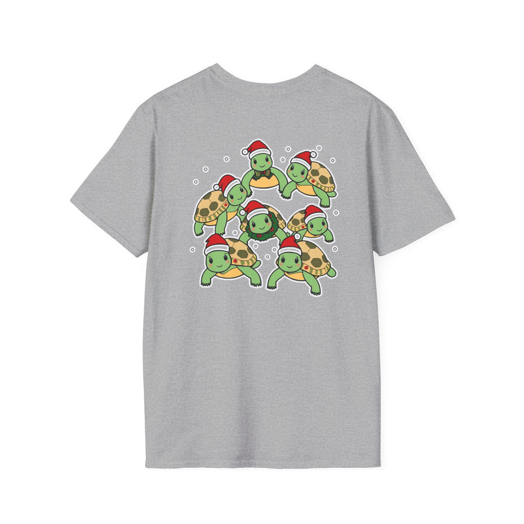 Christmas Turtles Family T-Shirt | Cute Cartoon Unique Holiday Design Gift Shirt