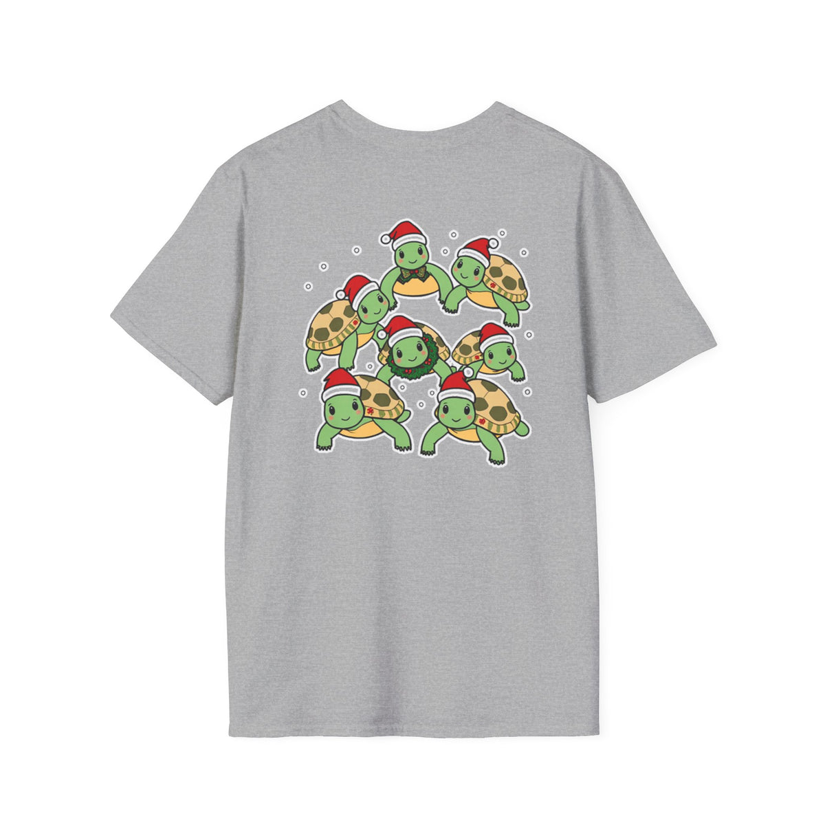 Christmas Turtles Family T-Shirt | Cute Cartoon Unique Holiday Design Gift Shirt