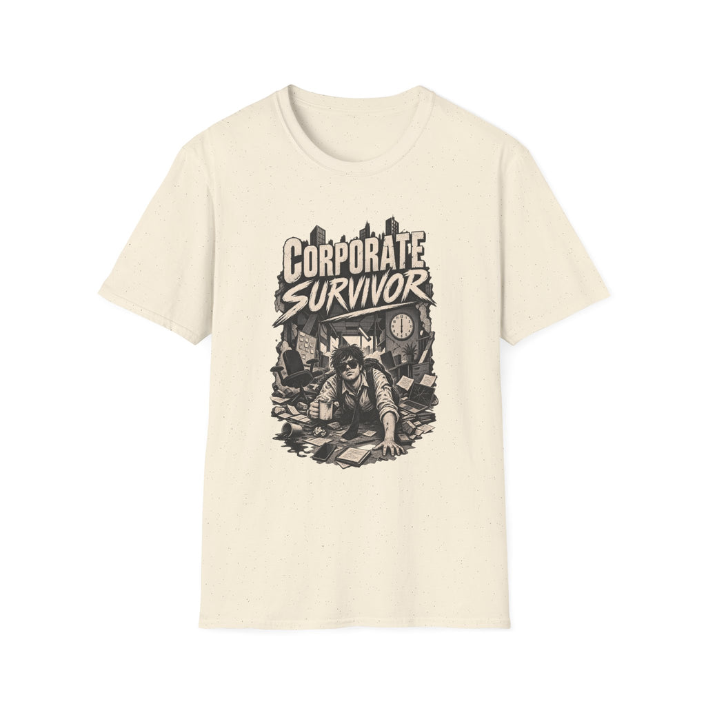 Funny Dark Humor Tshirt — Funny Office Tshirt Dark Humor Graphic Tee Unique Coworker Gift CORPORATE SURVIVOR Shirt
