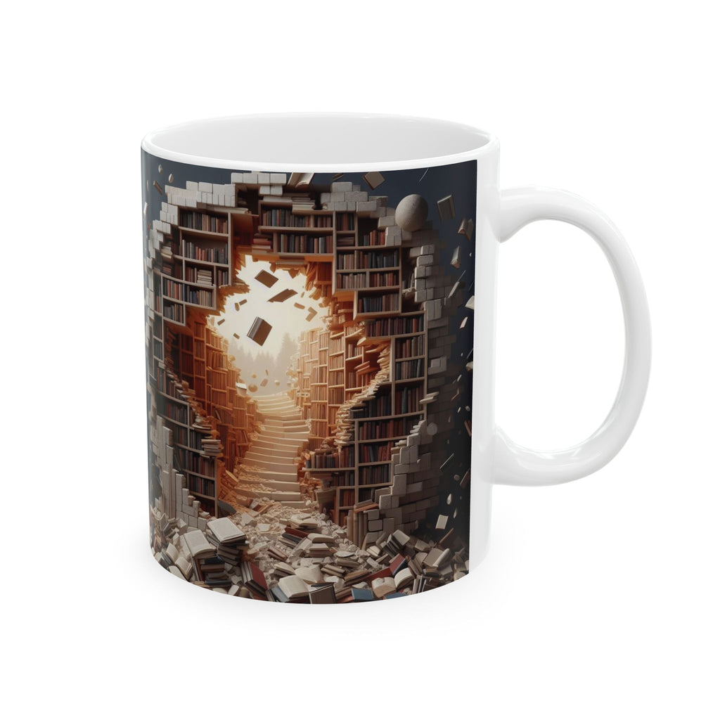 3D Library Bookshelf Mug Ceramic Mug Book Lovers Coffee Mug Gifts Funny Mug Cup 2026