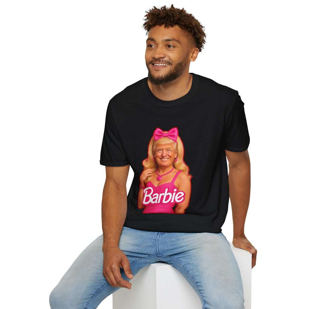 Funny Unique Donald Trump Barbie Unisex T-Shirt Best Gag Gift Cotton Print Soft