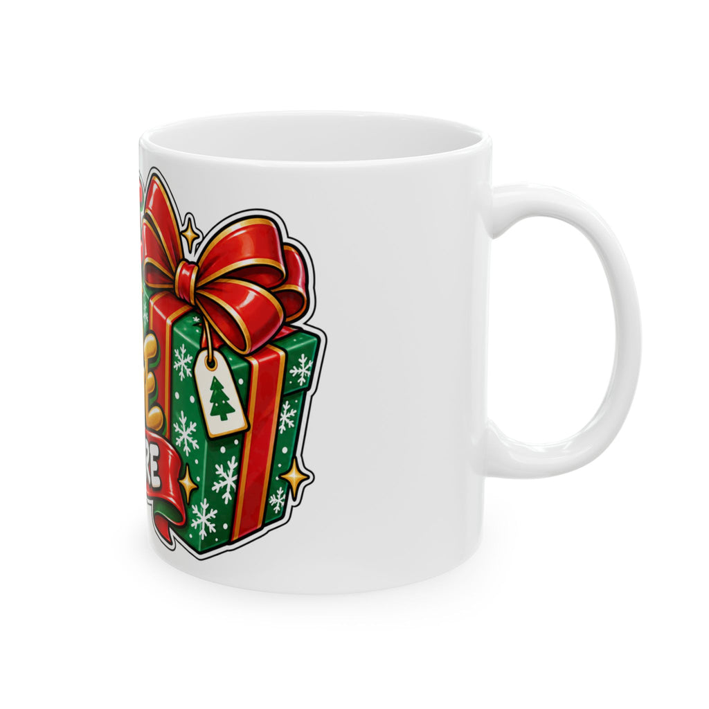 Funny Christmas Mug HANDLE MY PACKAGE WITH CARE 11oz Mug Funny Dark Humor Mug Unique Cheeky Christmas Gift