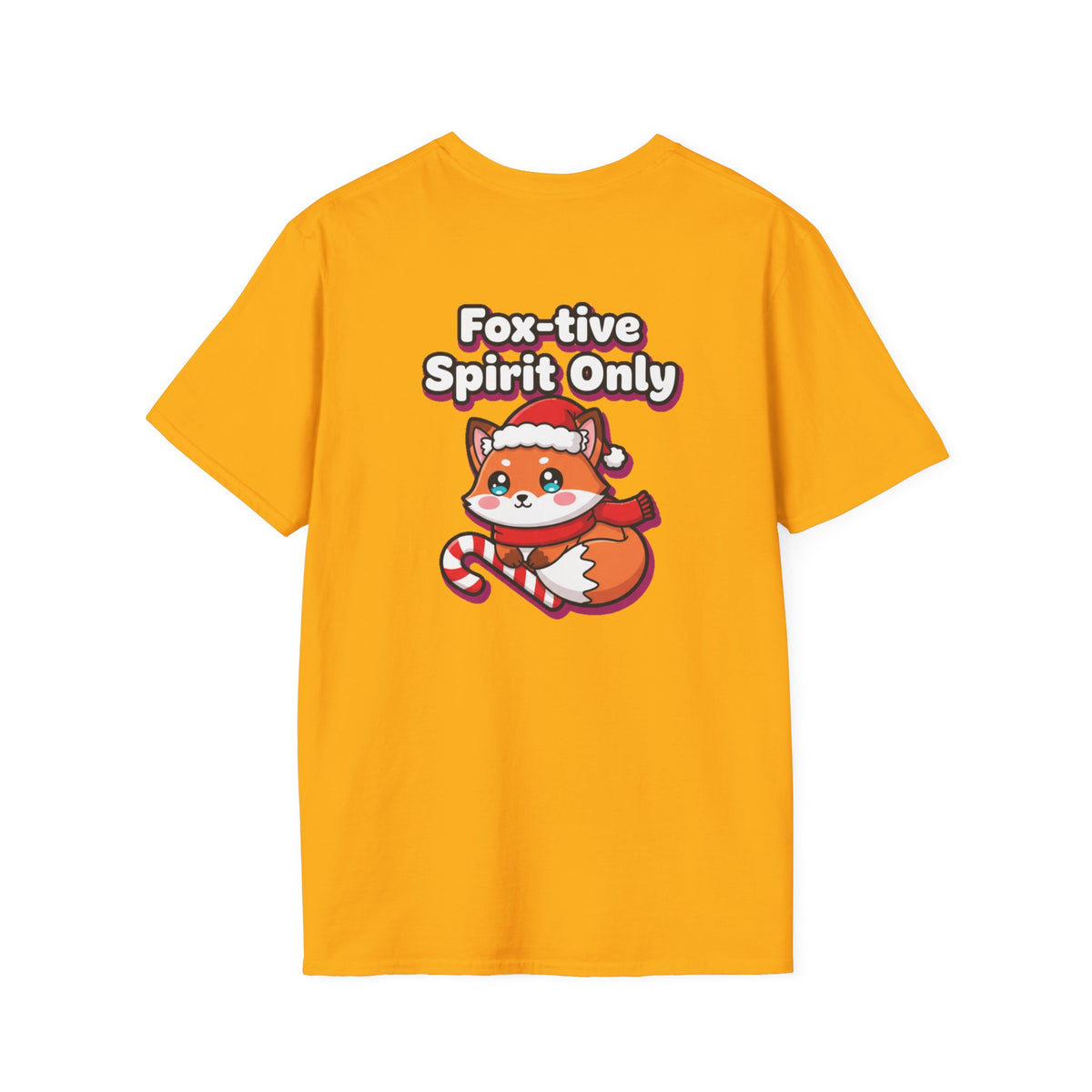 Cute Christmas Shirt Foxtive Spirit Only Funny Animal Unisex Softstyle Tee Christmas Gift