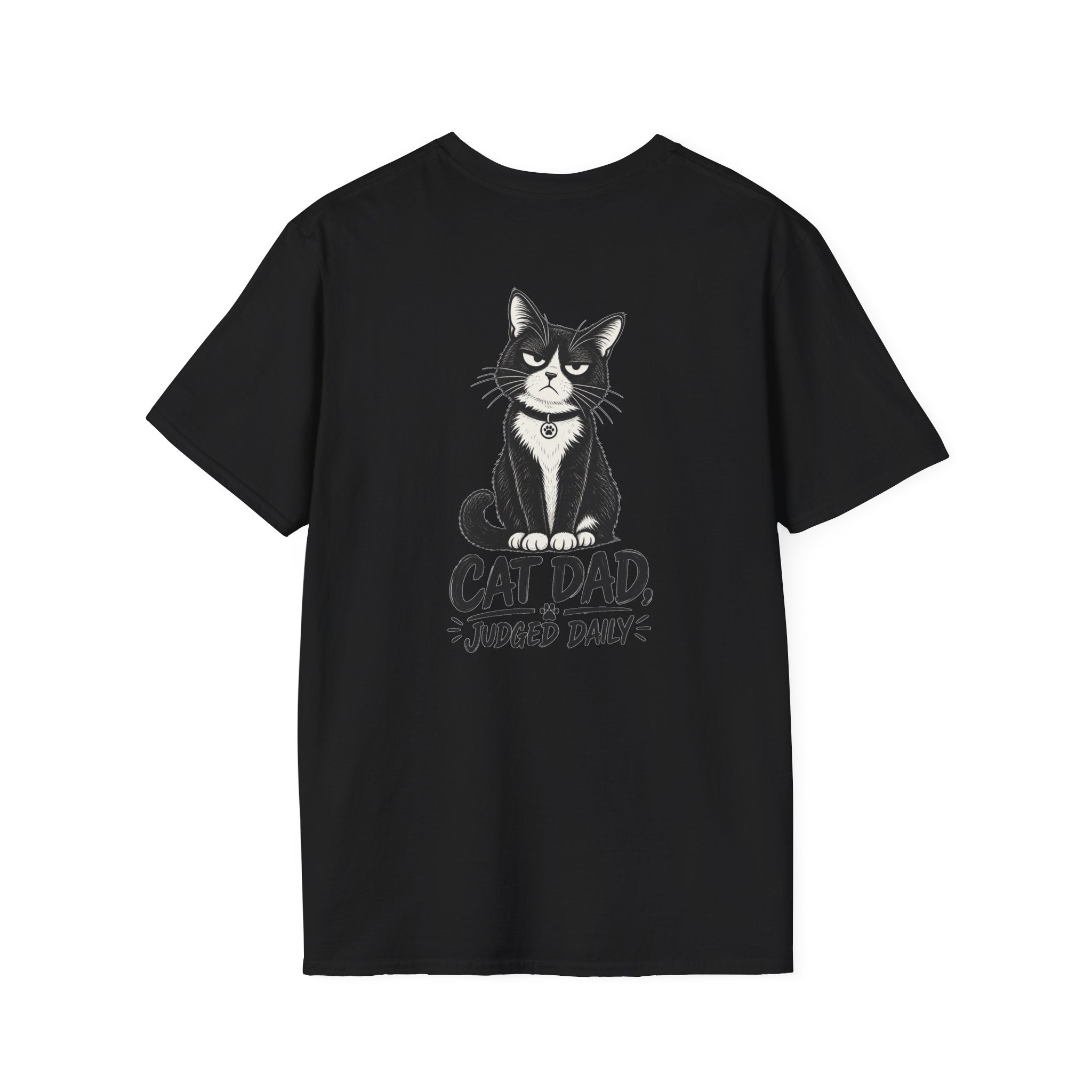 Cat Dad Shirt Judged Daily Funny Cat Lover Graphic Tee Dark Humor Tee Unique Gift Funny Tshirt