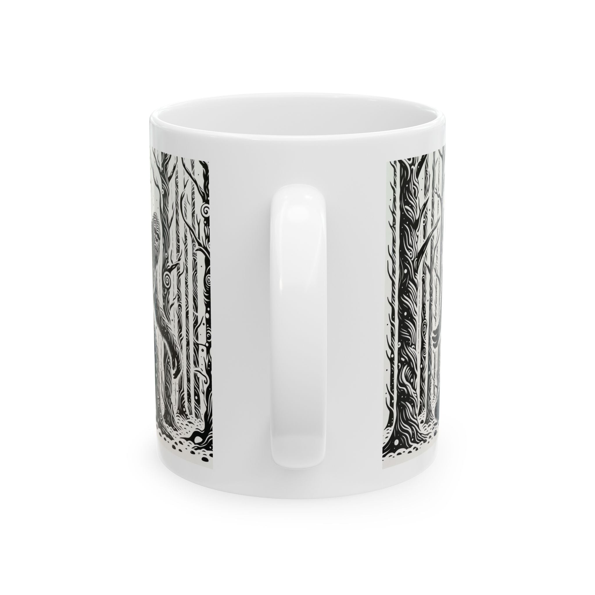 Funny Bigfoot Sasquatch Yeti Ceramic Mug Unique Gift Tea Coffee Cup Art 11oz New
