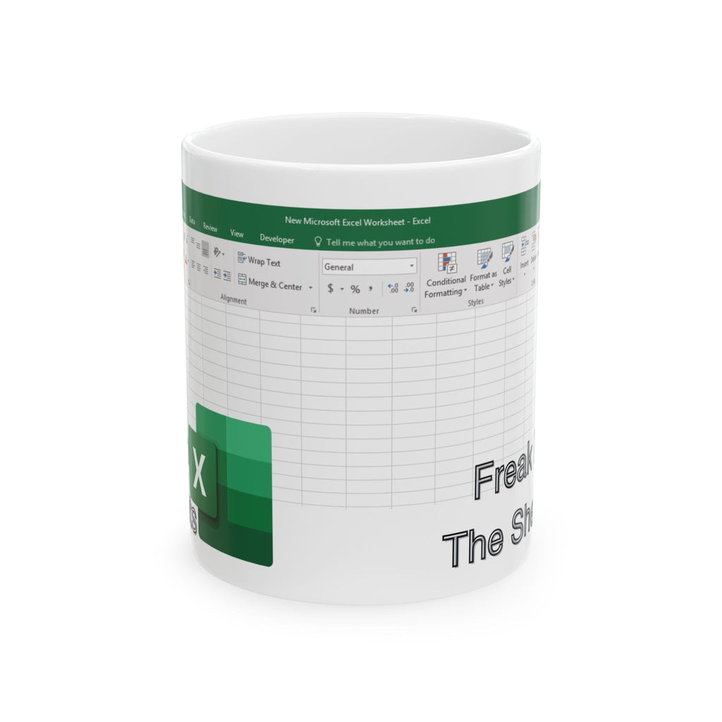 Freak In The Sheets Excel Coffee Mug 11oz Capacity Ceramic Mug Tea Cup Cute Gift 11oz