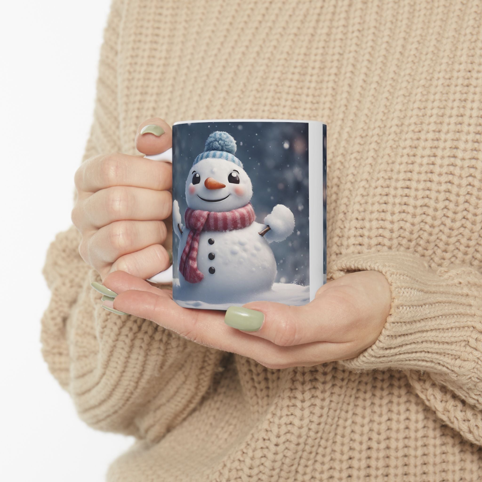 Snowman Mug Christmas Mug Funny Mug Ceramic Coffee Mug Tea Cup Cute Gift Frosty 11oz