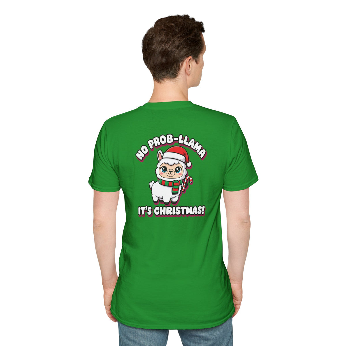 Cute Christmas Shirt No Prob Llama Its Christmas Funny Animal Unisex Softstyle Tee Christmas Gift
