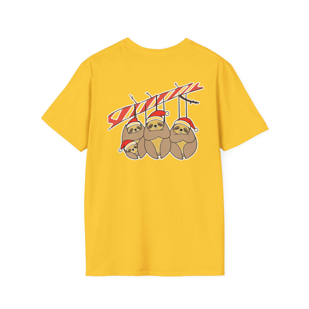 Christmas Sloths Family T-Shirt | Cute Cartoon Holiday Design Unique Holiday Gift Shirt