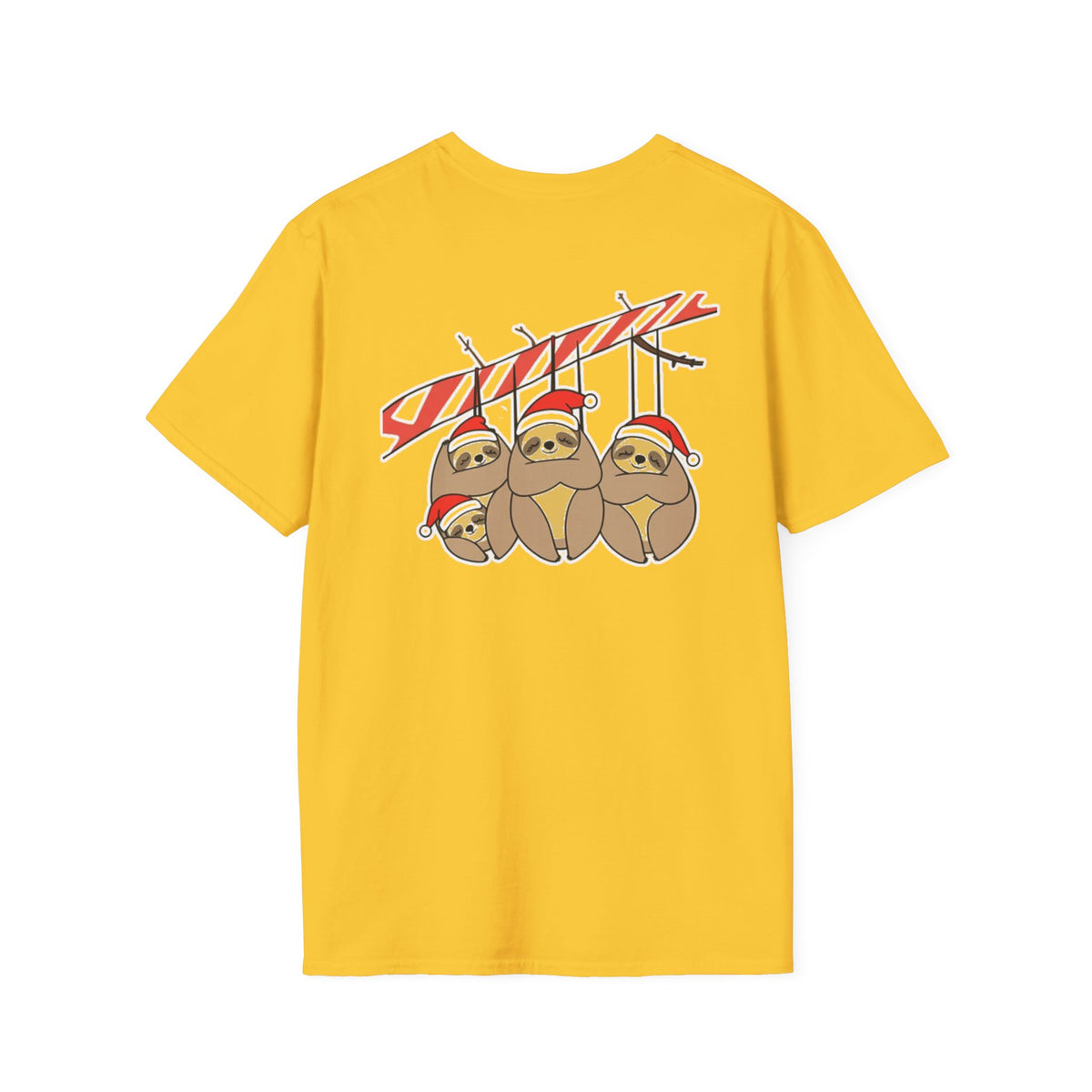 Christmas Sloths Family T-Shirt | Cute Cartoon Holiday Design Unique Holiday Gift Shirt