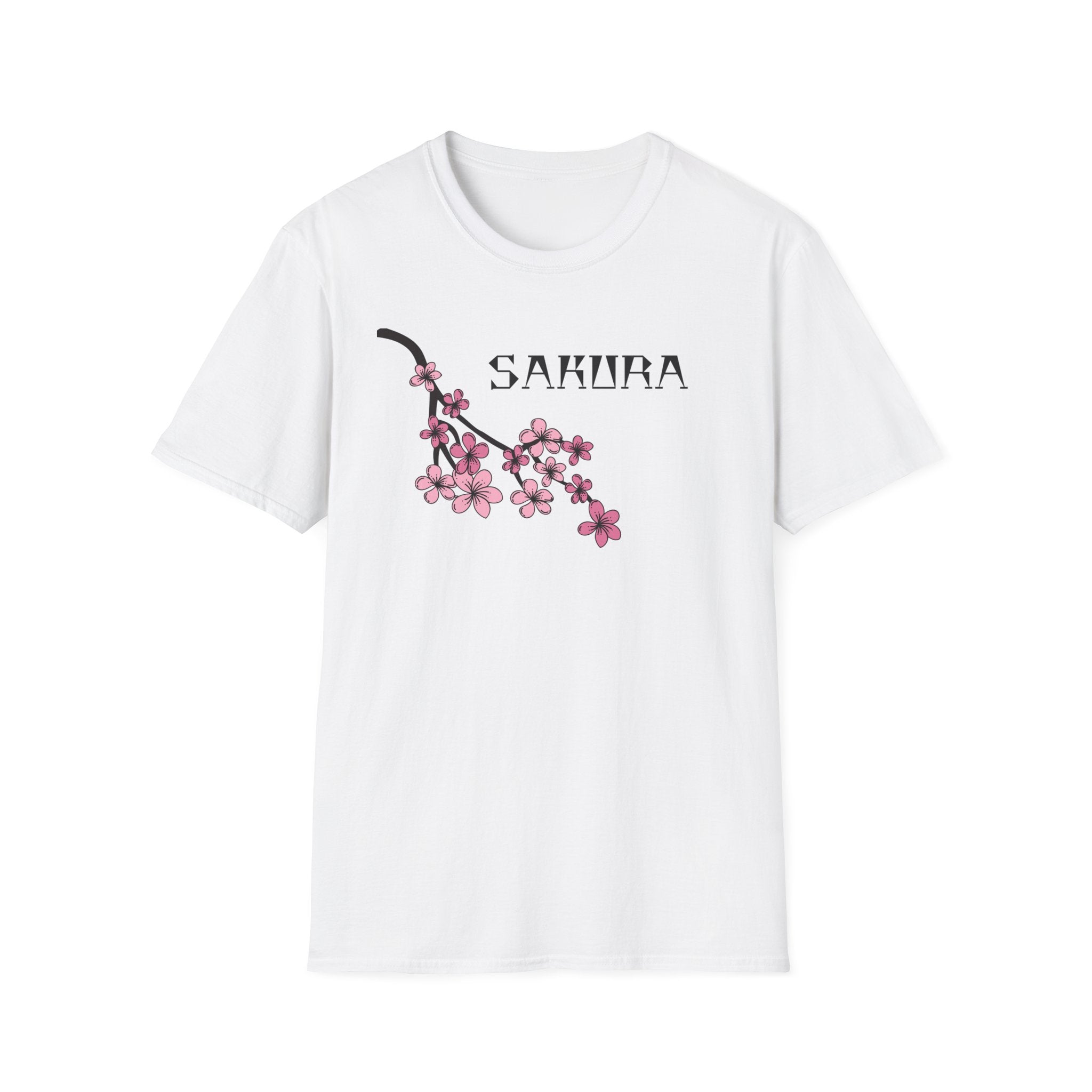 Sakura T-Shirt Japanese Art Shirt Unisex Softstyle Cherry Blossom Flower T-shirt