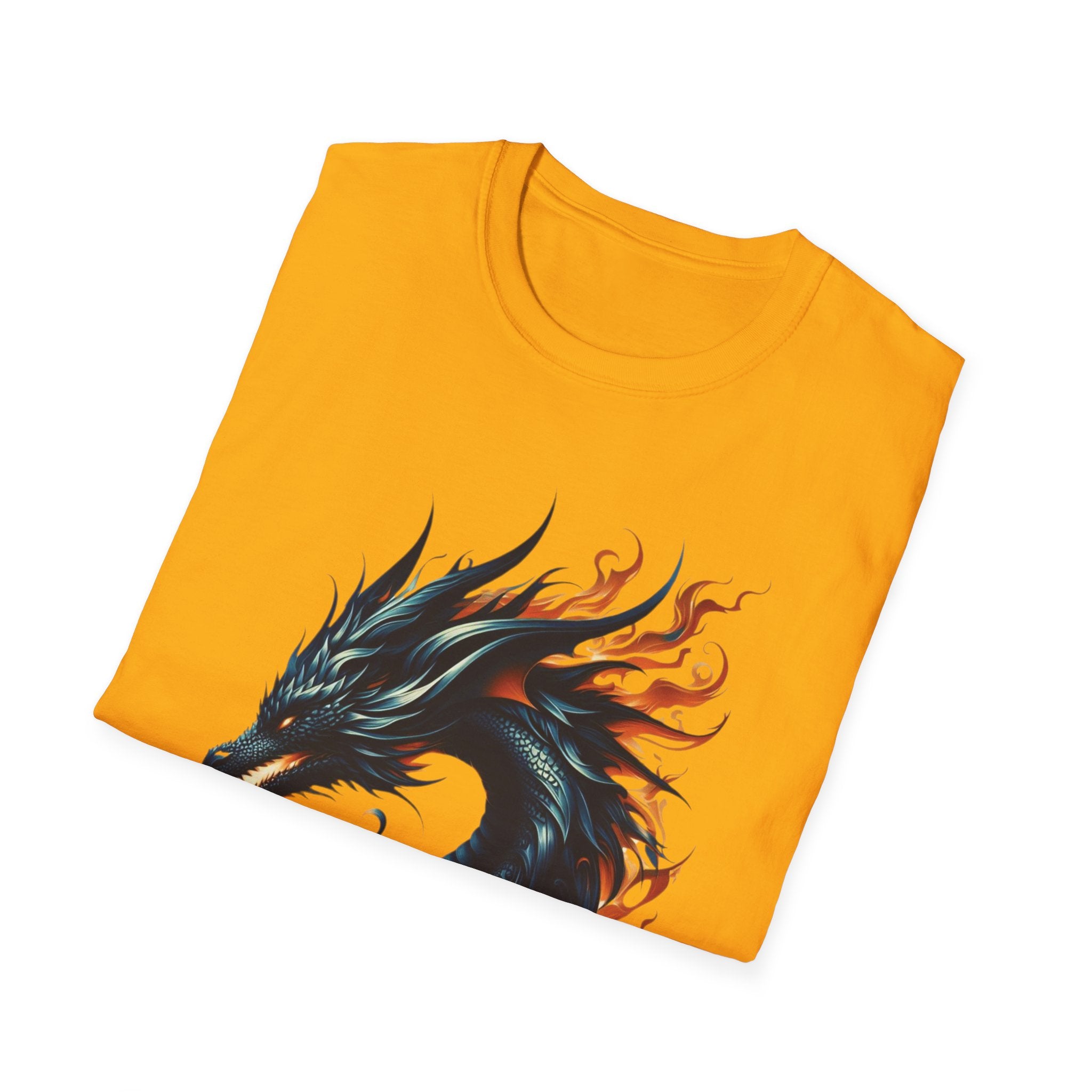 Dragon T-shirt Mens Graphic Tee Clothing Apparel Chinese Symbol Unisex Softstyle