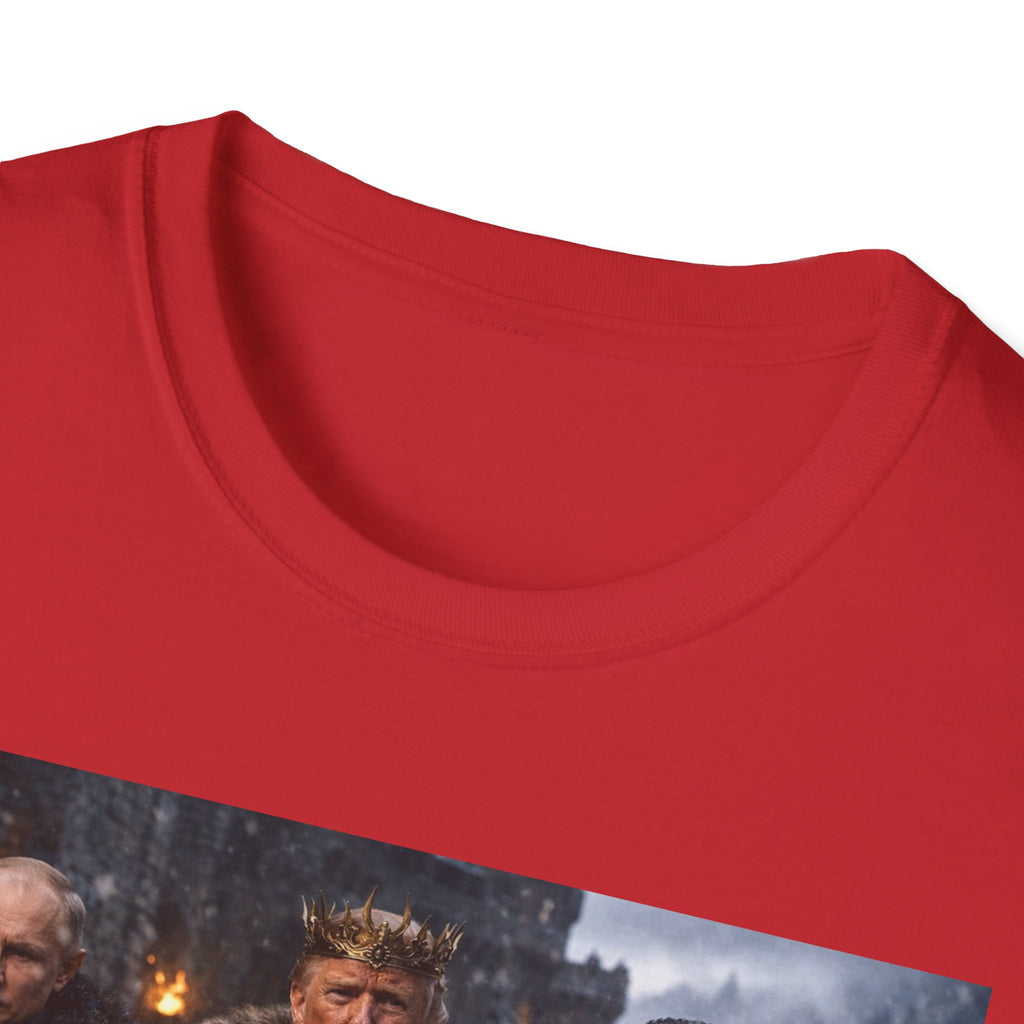 Funny Trump Putin Kim Jong Unique T-Shirt Artwork Throne Unisex Softstyle Tshirt