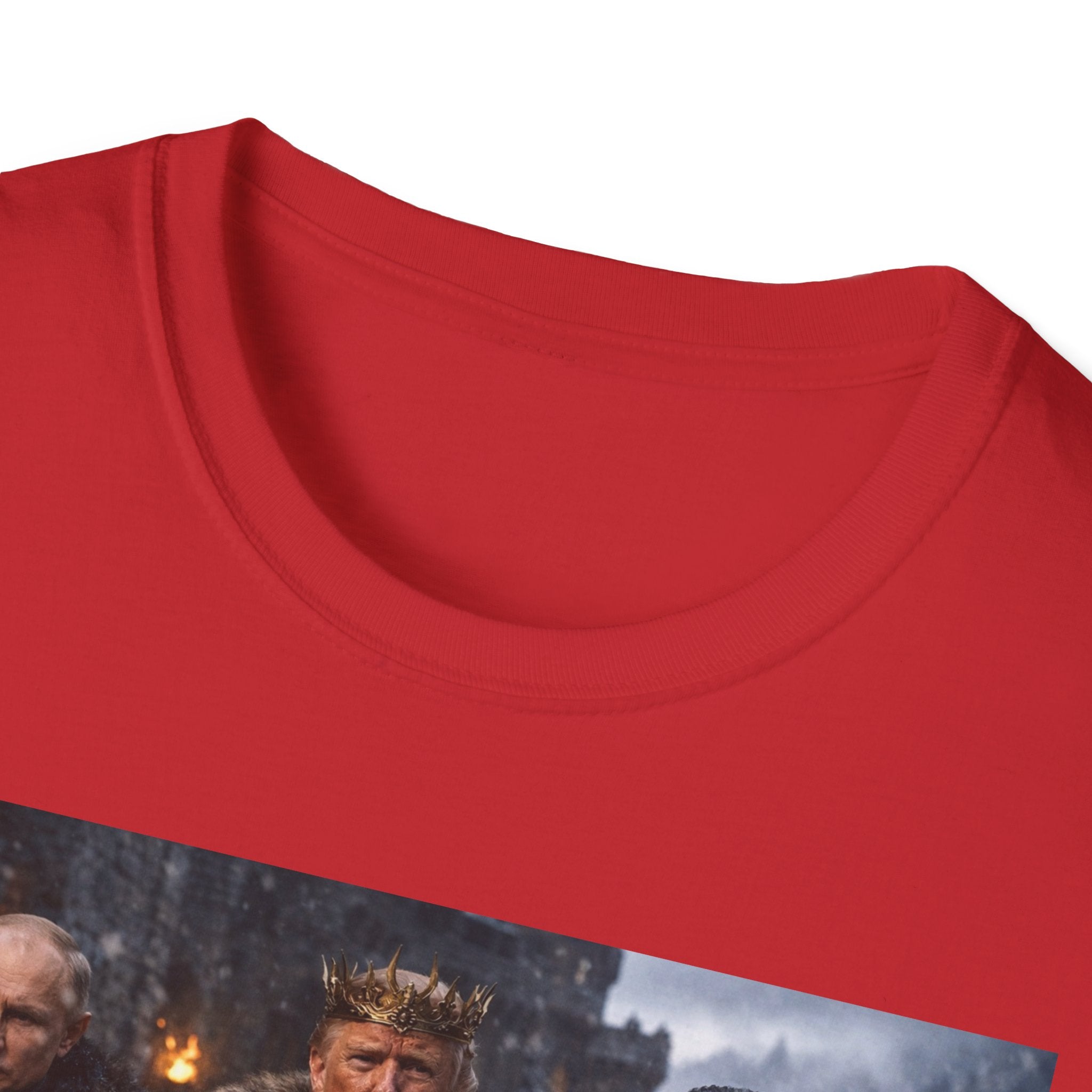 Funny Trump Putin Kim Jong Unique T-Shirt Artwork Throne Unisex Softstyle Tshirt
