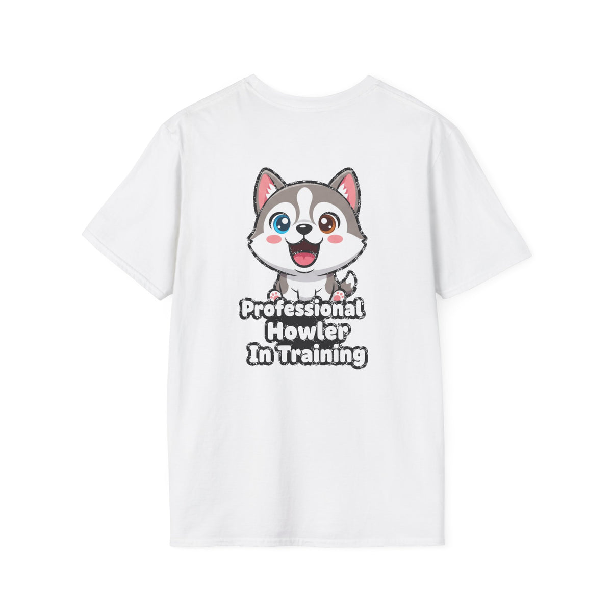 Cute Husky Shirt Professional Howler In Training Funny Dog Lover Unisex Softstyle Tee Gift