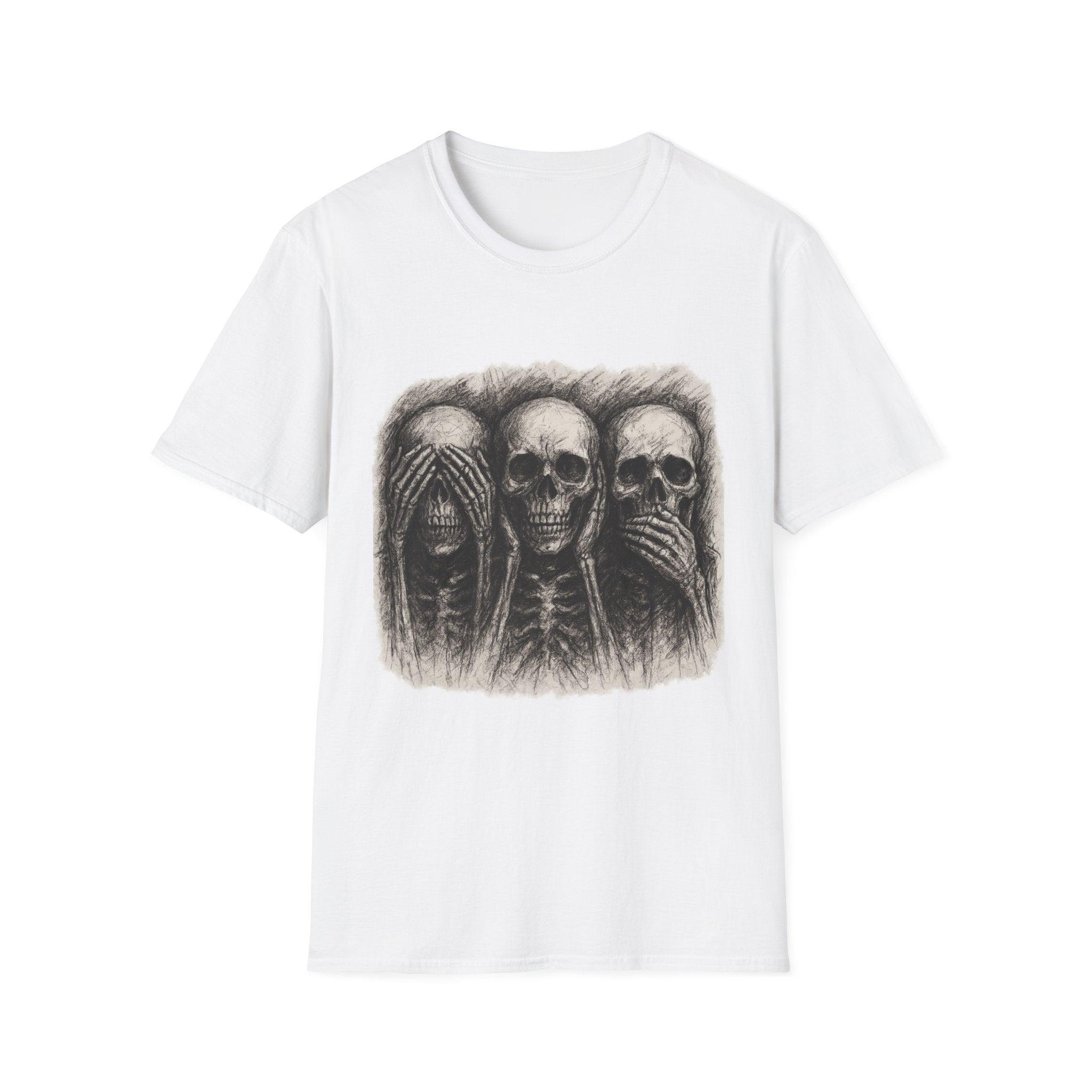 Mens Skull T-shirt Graphic Tees Skeleton Apparel Clothing Skulls Accessories Best Gift