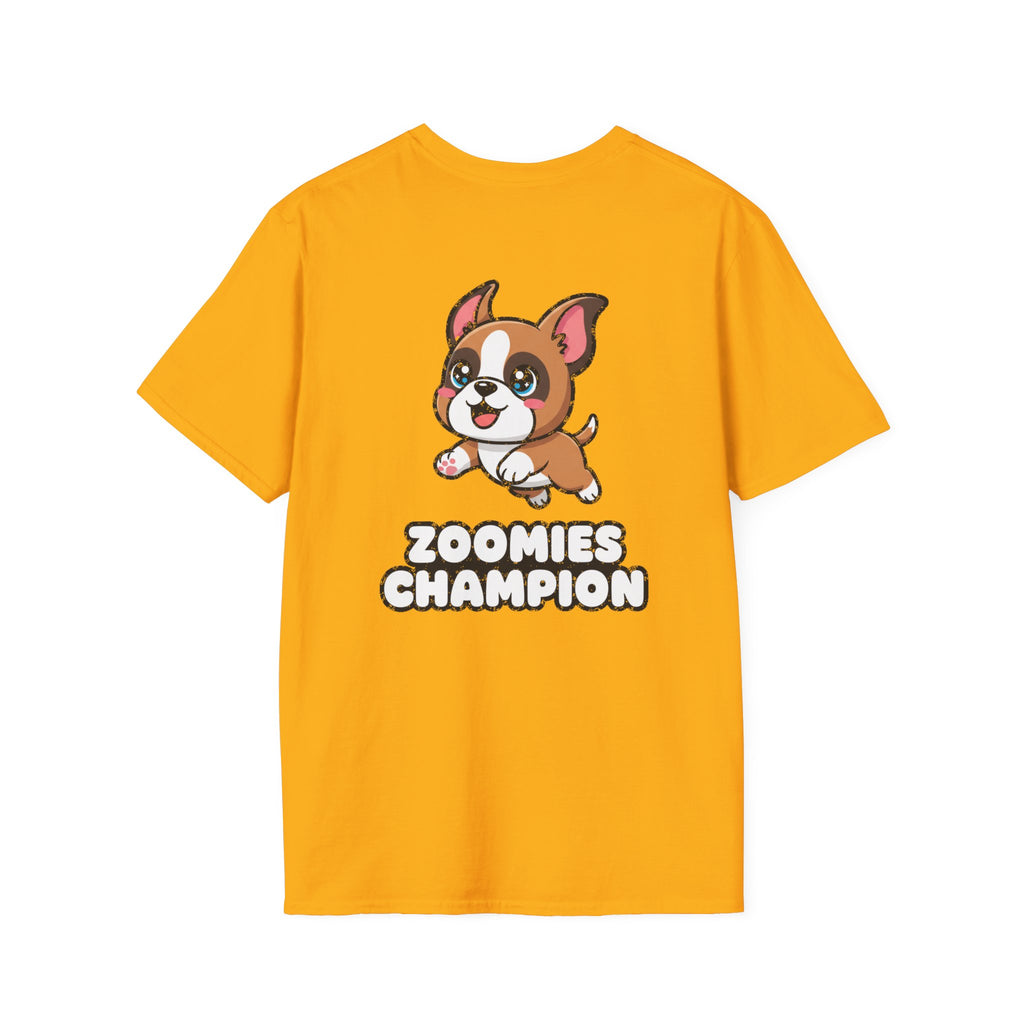 Cute Boxer Shirt Zoomies Champion Funny Dog Lover Unisex Softstyle Tee Gift