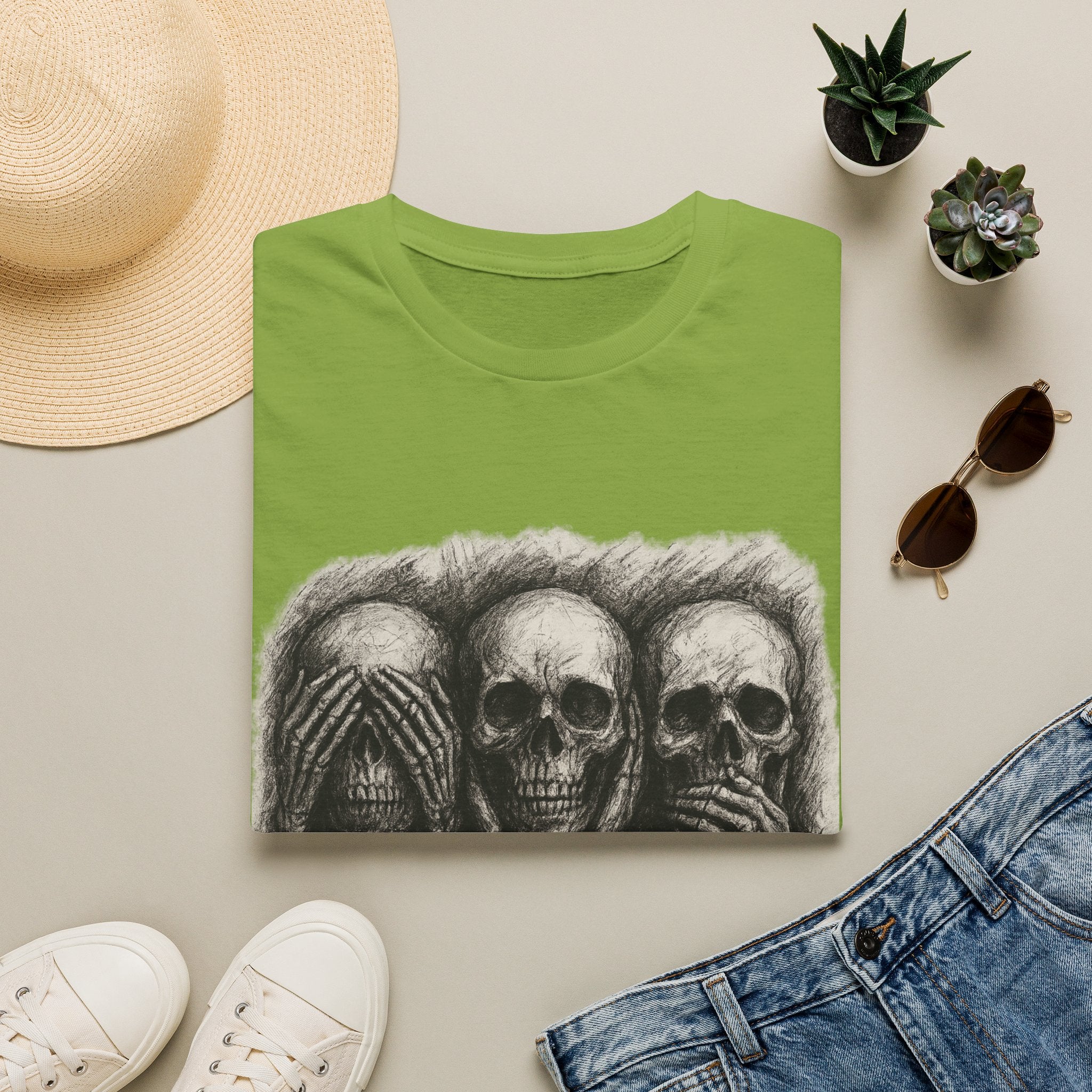 Mens Skull T-shirt Graphic Tees Skeleton Apparel Clothing Skulls Accessories Best Gift