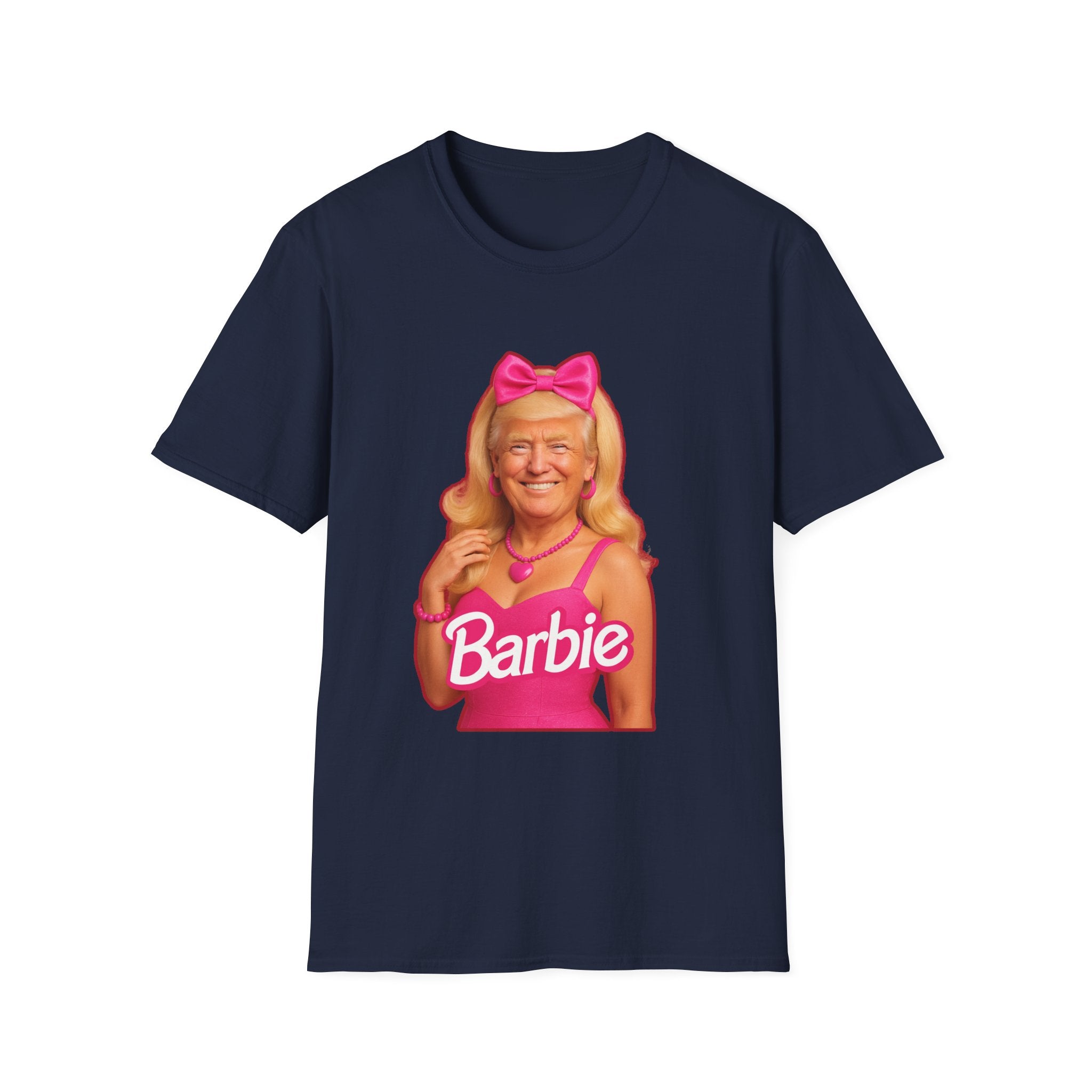 Funny Unique Donald Trump Barbie Unisex T-Shirt Best Gag Gift Cotton Print Soft