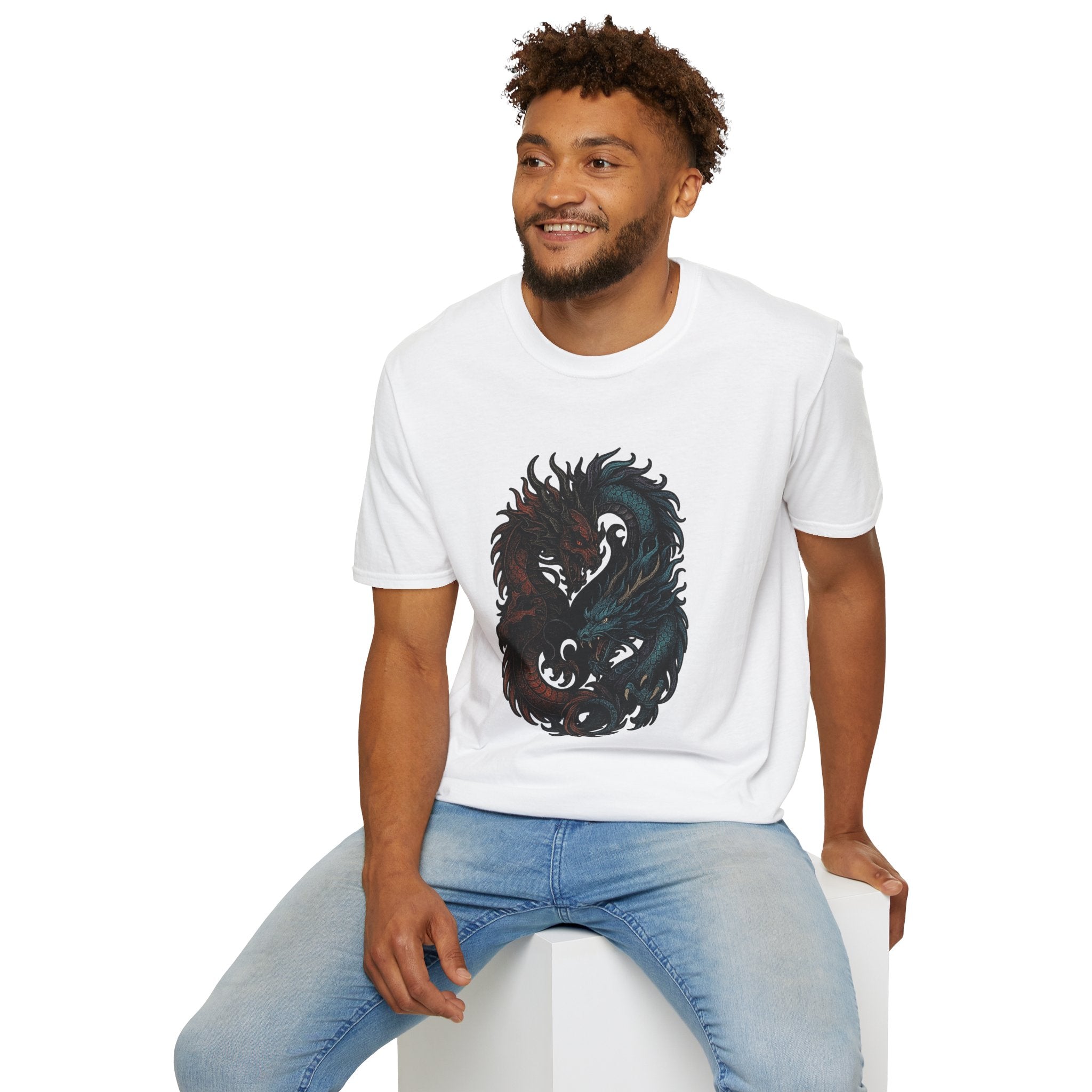 Dragon T-shirt Men Women Graphic Tee Clothing Apparel Chinese Dagon Symbol Gift