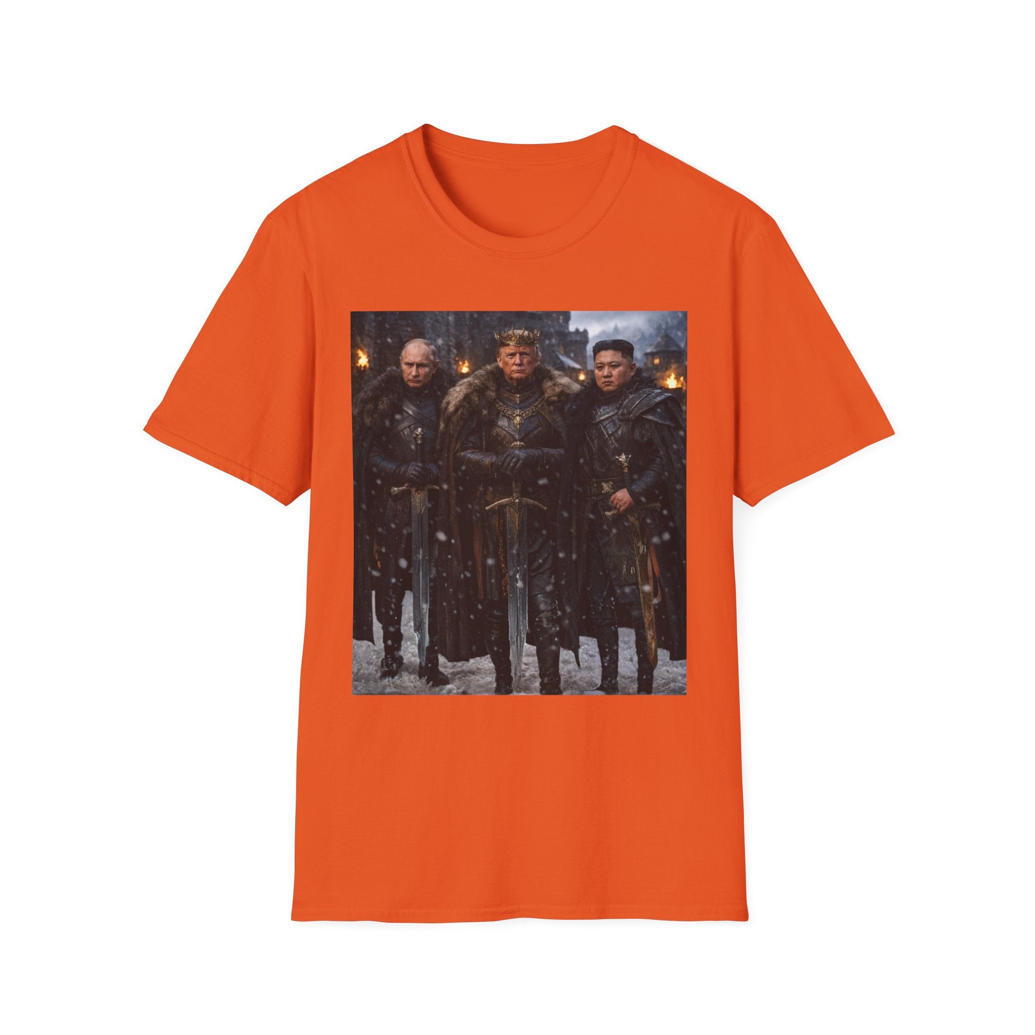 Funny Trump Putin Kim Jong Unique T-Shirt Artwork Throne Unisex Softstyle Tshirt