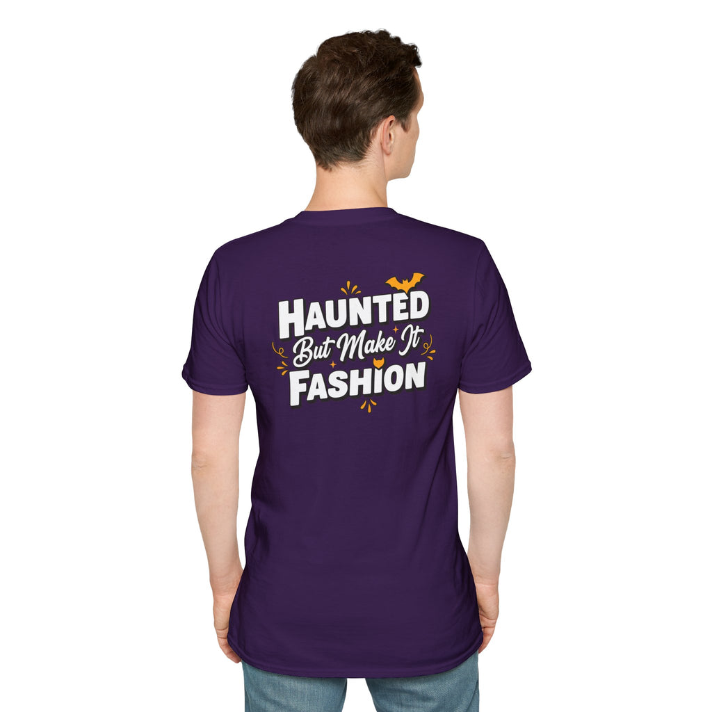 Dark Humor Halloween Shirt Haunted But Make It Fashion Funny Sarcastic Unisex Softstyle Tee Adult Halloween Gift