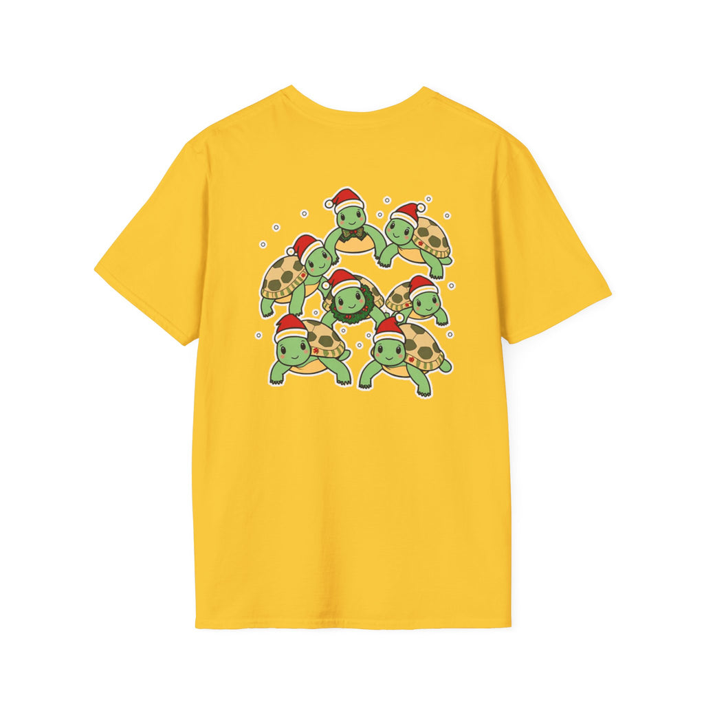 Christmas Turtles Family T-Shirt | Cute Cartoon Unique Holiday Design Gift Shirt