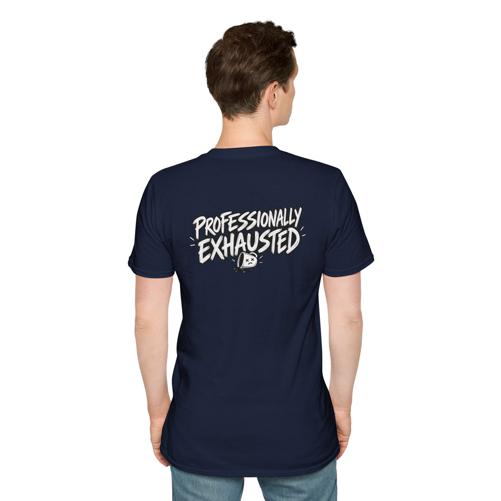 Funny Dark Humor Shirt Professionally Exhausted Funny Office Tee Unique Gift