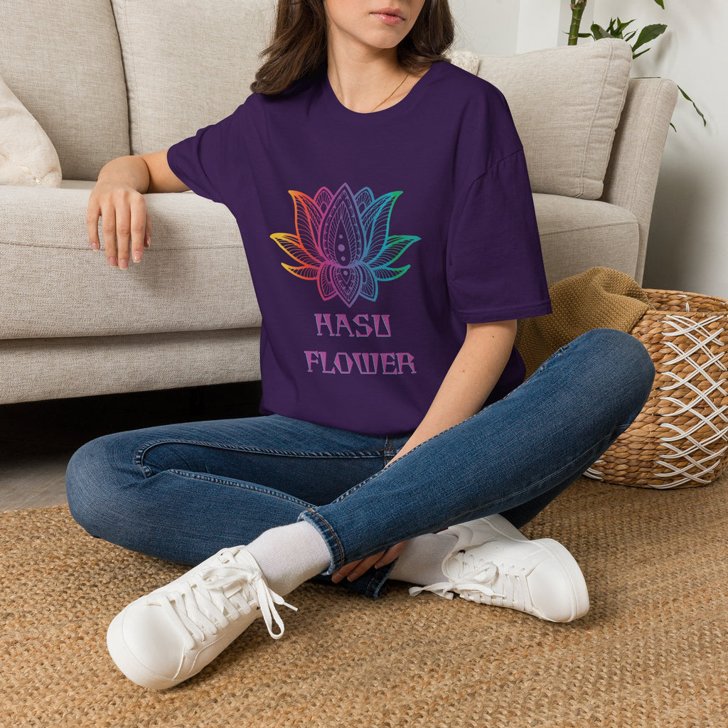 Hasu Japanese Art Shirt Unisex Softstyle Lotus Flower T-shirt Japan Flower Gift