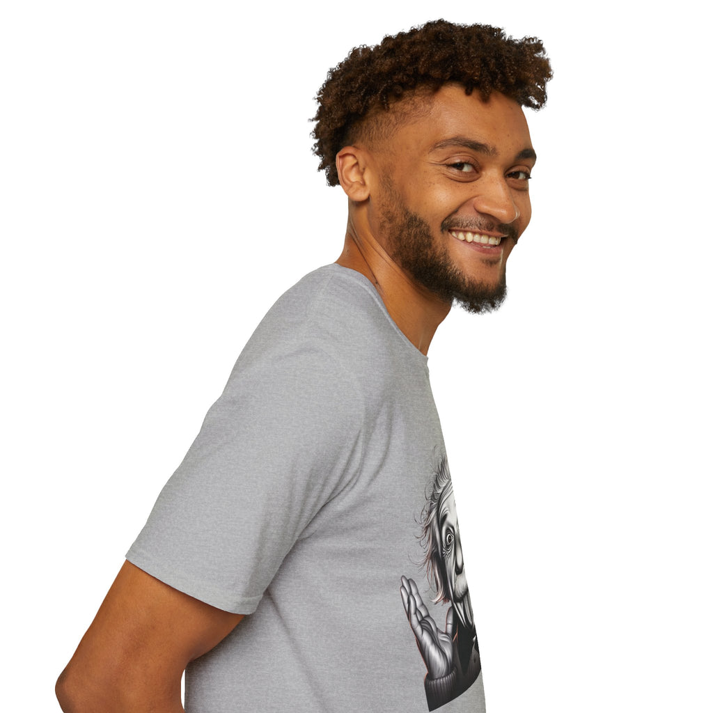 Funny Albert Einstein Print T-Shirt Unisex Softstyle T-Shirt Cotton Unique Gift