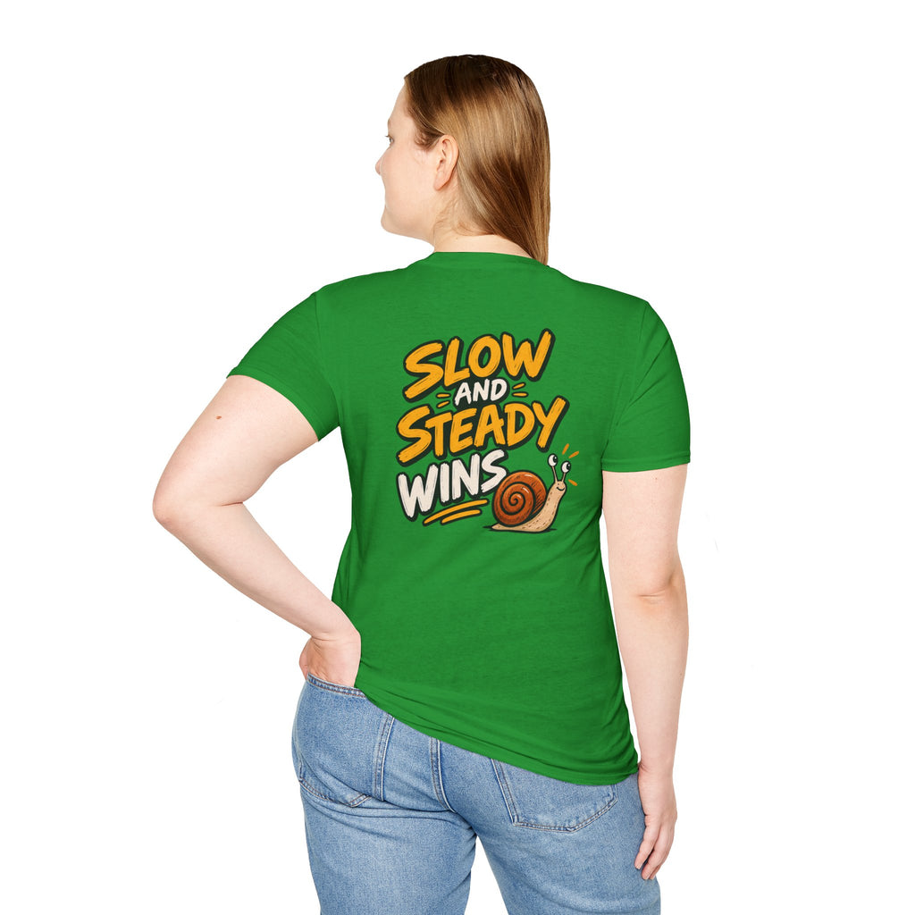 Funny Dark Humor Shirt Slow and Steady wins Funny Office Tee Unique Gift