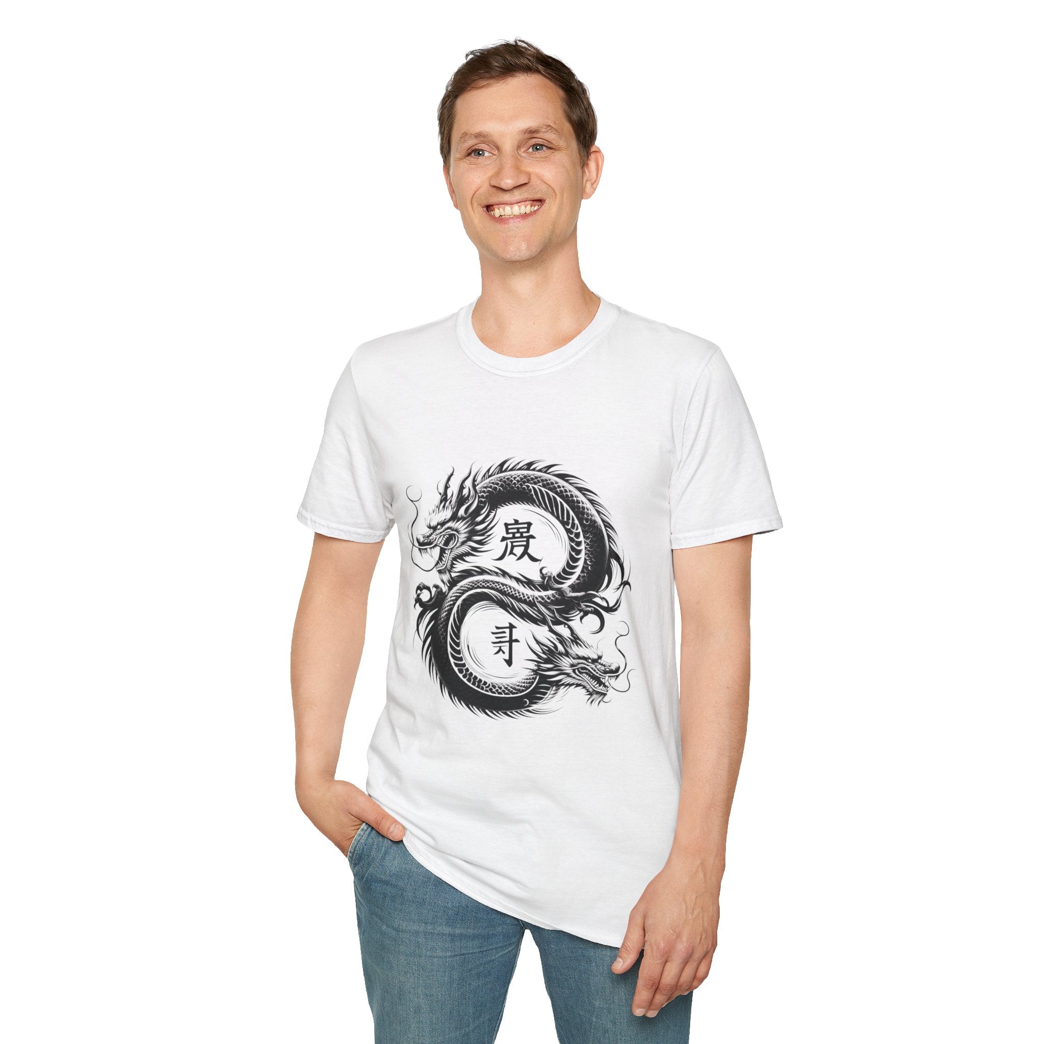 Dragon T-shirt Men Women Graphic Tee Clothing Apparel Chinese Dagon Symbol Gift