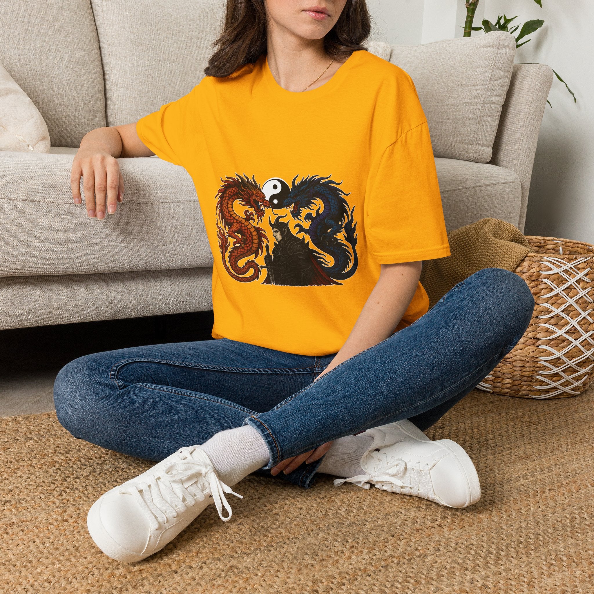 Dragon T-shirt Men Women Graphic Tee Clothing Apparel Chinese Dagon Symbol Gift