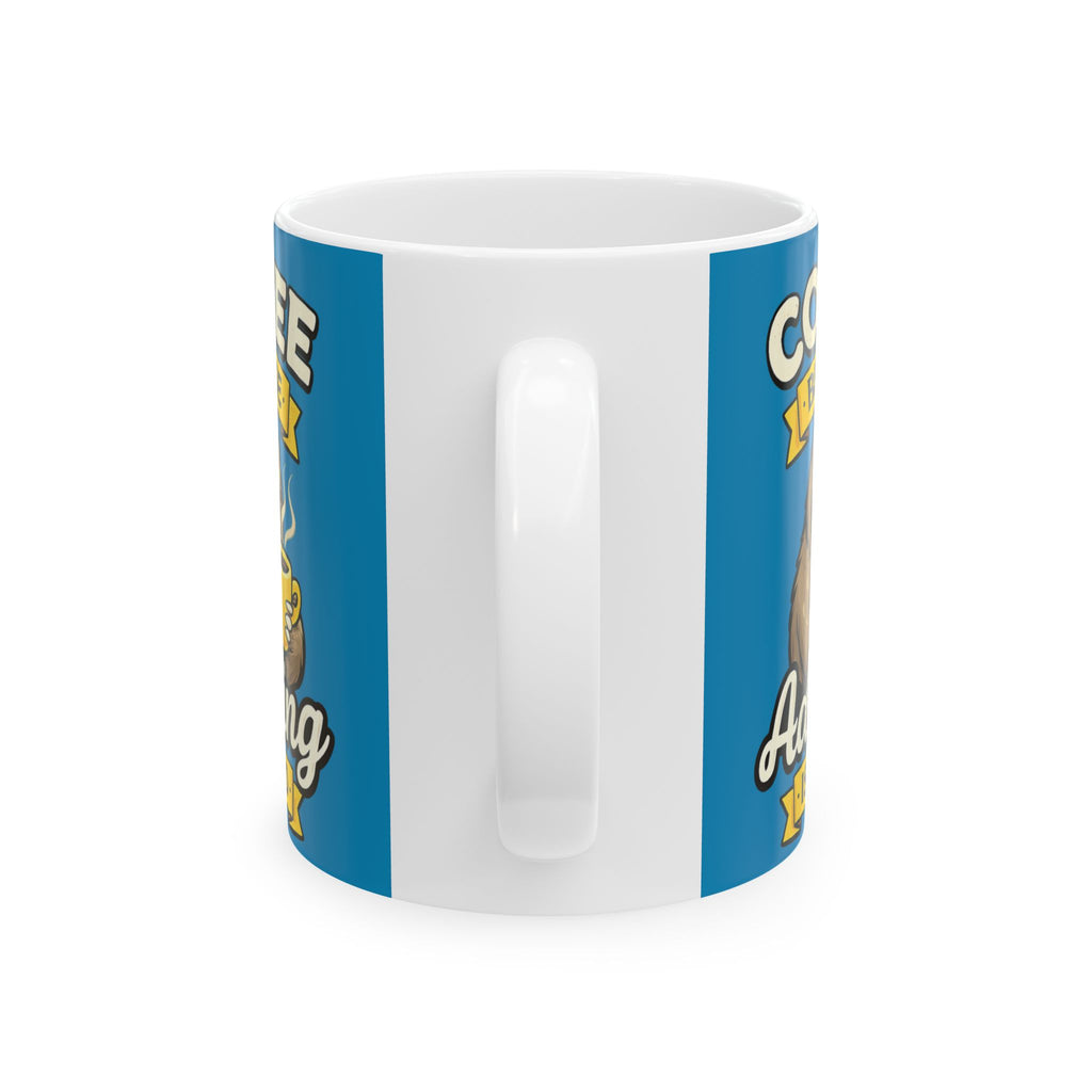Funny Sloth Coffee Mug Adulting Is Hard Ceramic Coffee Cup Gift for Coworker 11oz