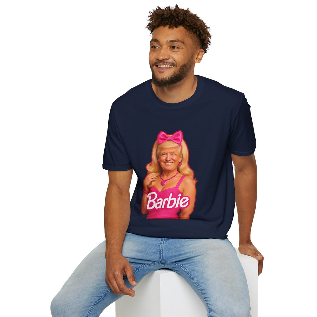Funny Unique Donald Trump Barbie Unisex T-Shirt Best Gag Gift Cotton Print Soft