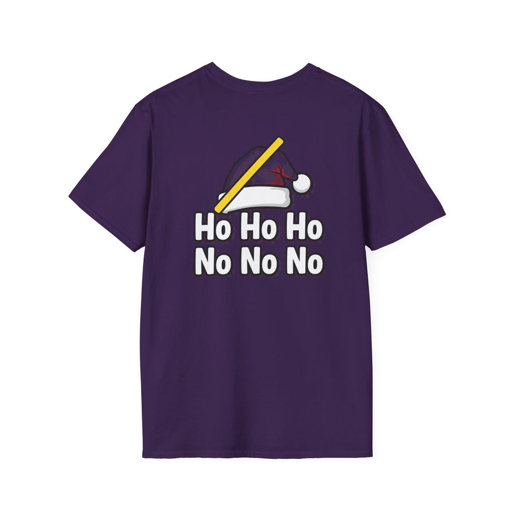 Dark Humor Christmas Shirt Ho Ho Ho No No No Funny Sarcastic Unisex Softstyle Tee Adult Christmas Gift