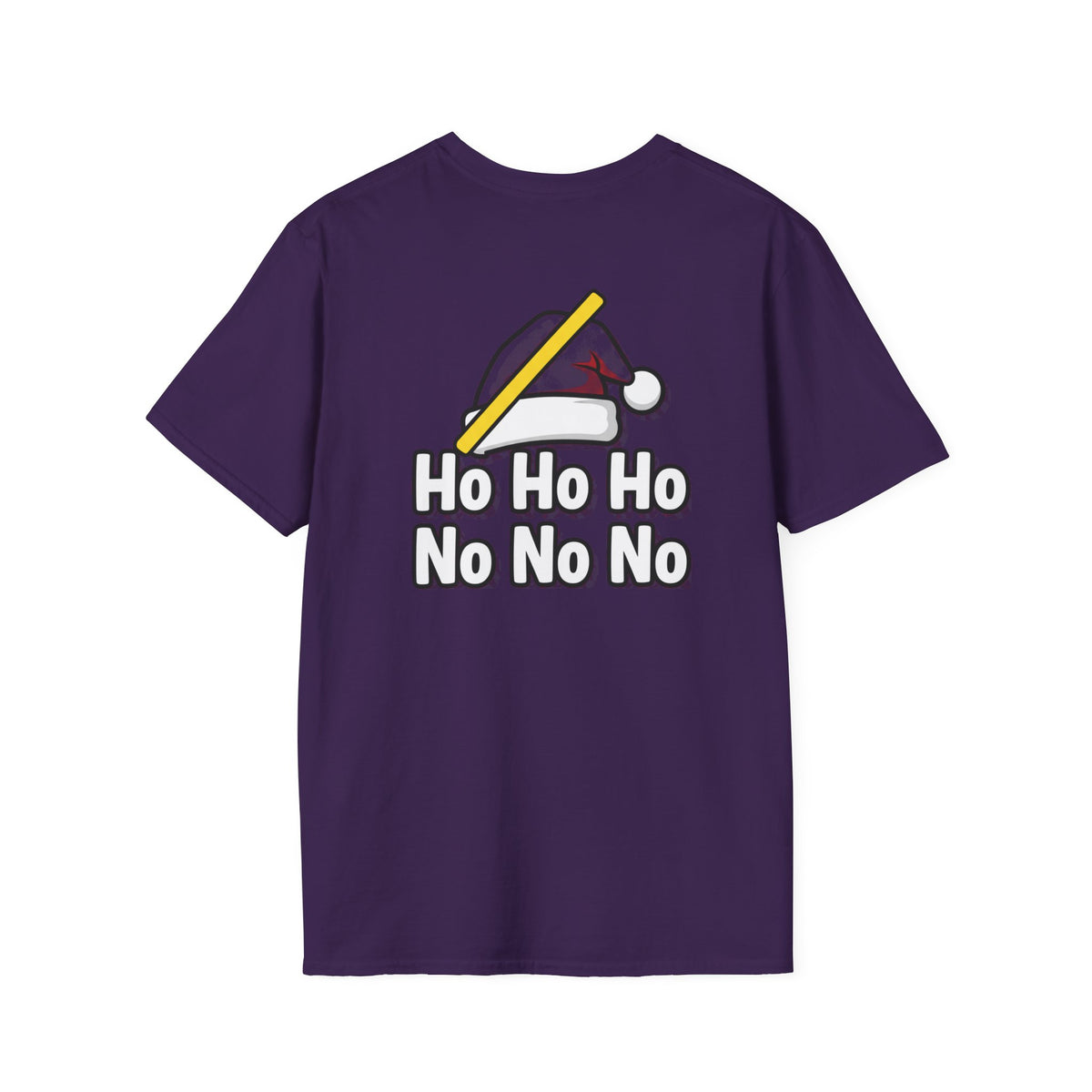 Dark Humor Christmas Shirt Ho Ho Ho No No No Funny Sarcastic Unisex Softstyle Tee Adult Christmas Gift