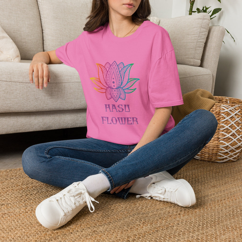 Hasu Japanese Art Shirt Unisex Softstyle Lotus Flower T-shirt Japan Flower Gift