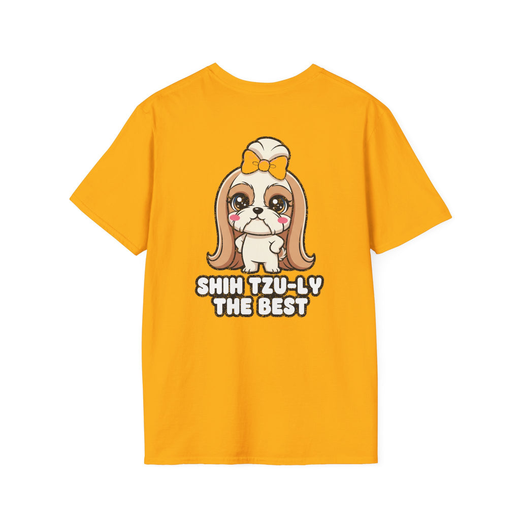 Cute Shih Tzu Shirt Shih Tzu-ly The Best Funny Dog Lover Unisex Softstyle Tee Gift