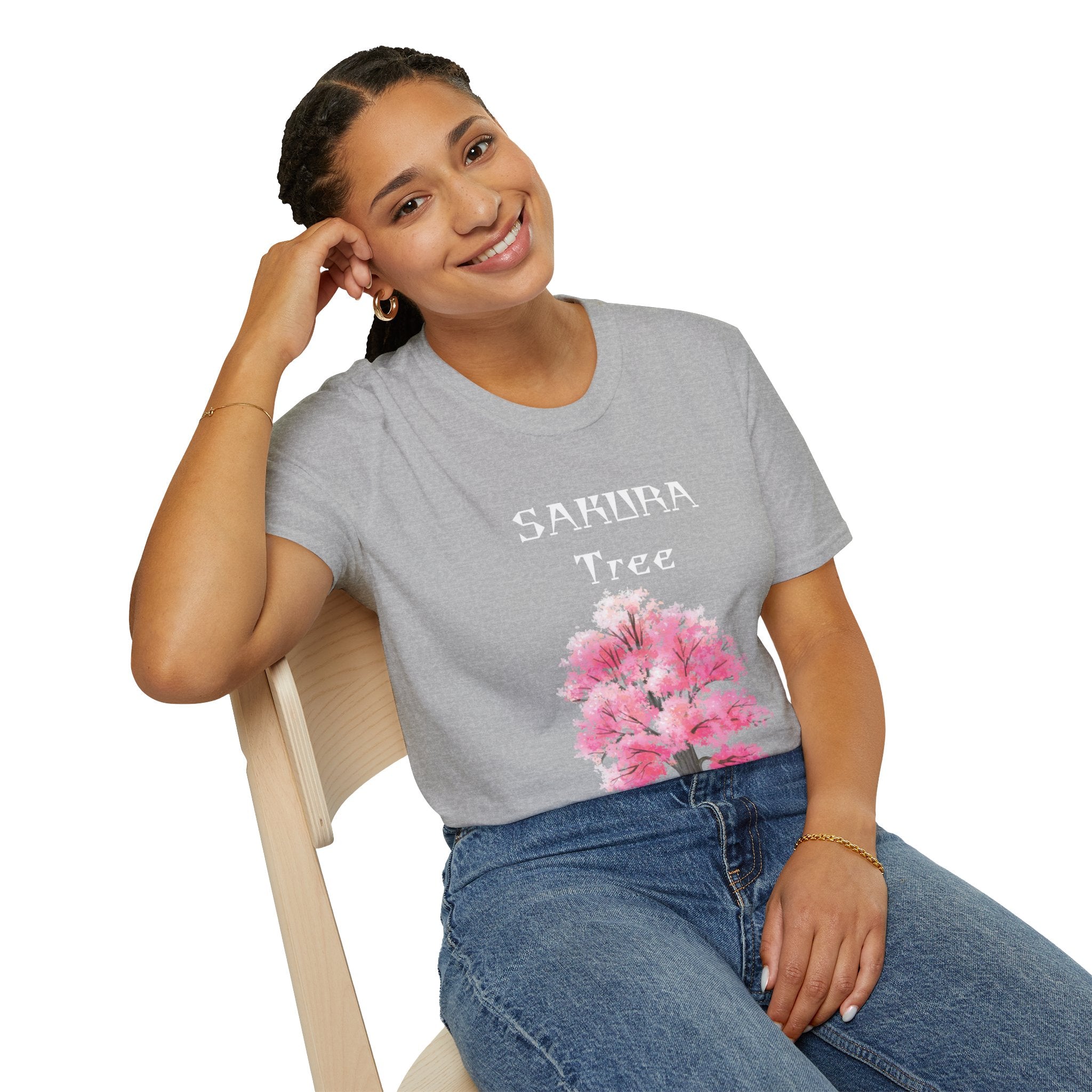 Sakura T-Shirt Japanese Art Shirt Unisex Softstyle Cherry Blossom Flower T-shirt