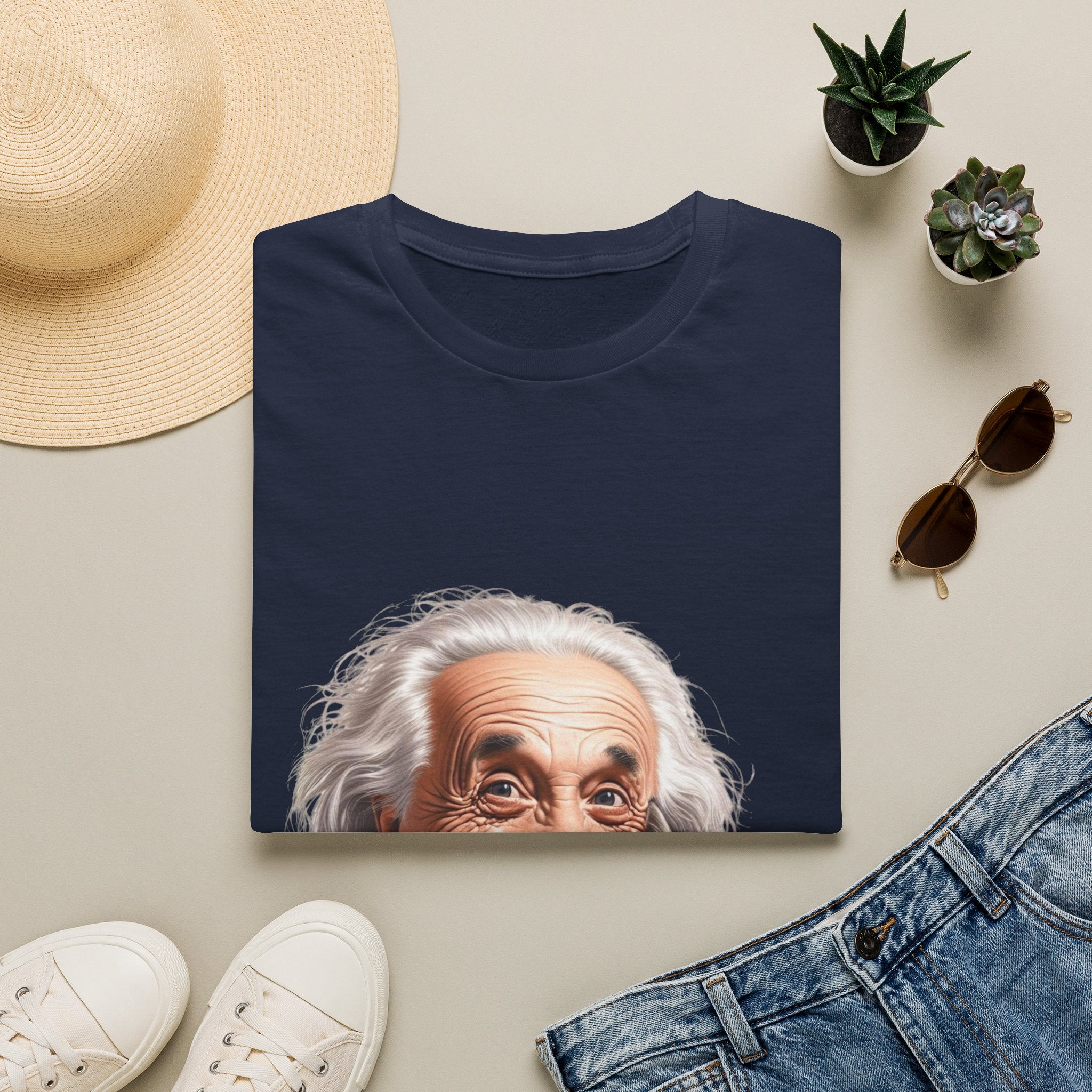 Funny Albert Einstein T-Shirt Unisex Softstyle T-Shirt Cotton Unique Gift German