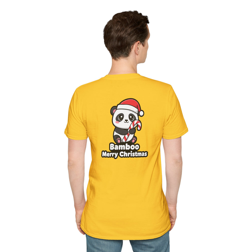 Cute Christmas Shirt Bamboo Merry Christmas Funny Animal Unisex Softstyle Tee Christmas Gift
