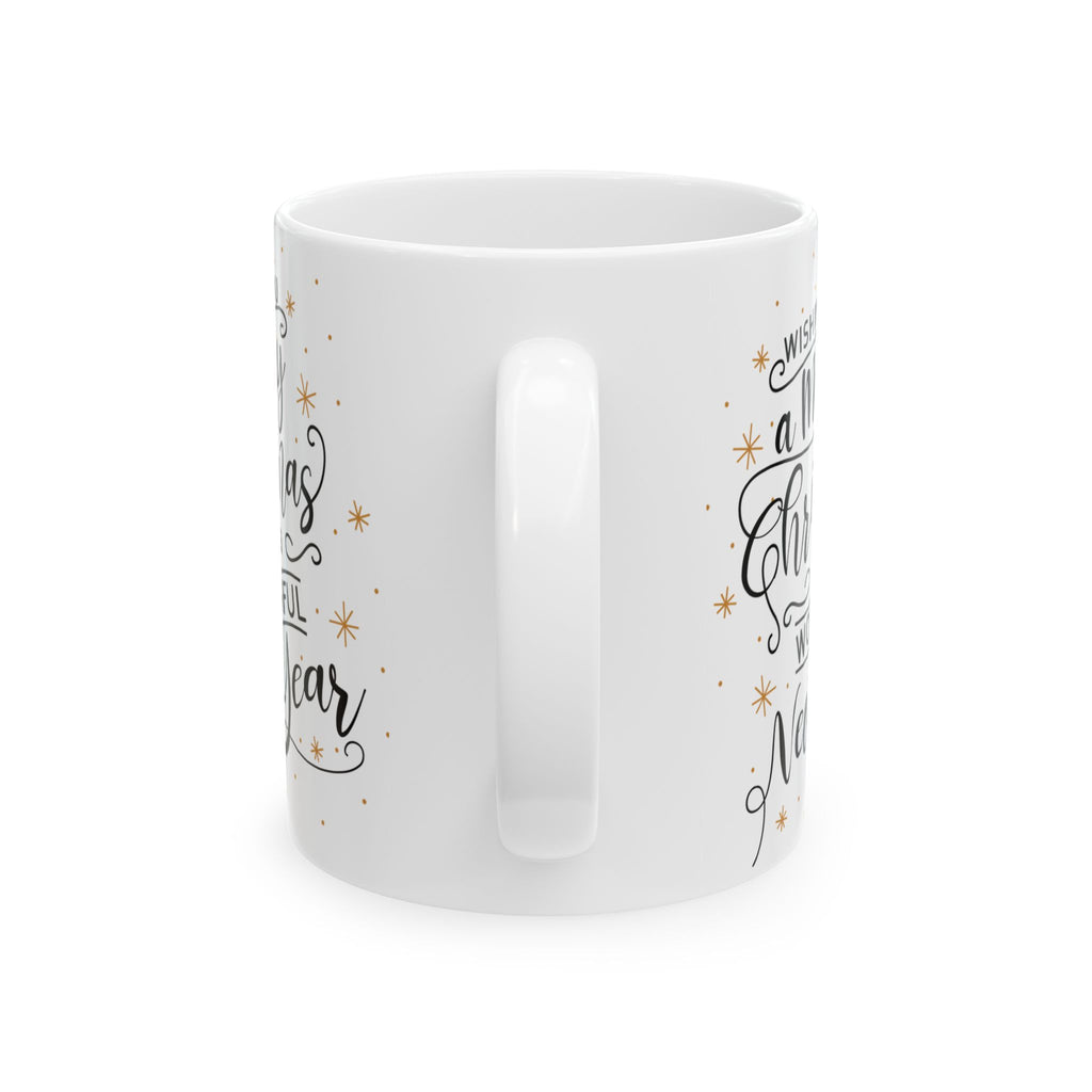 Funny Merry Christmas Mug Design Happy New Year Unique Cute Coffee Cup Gift Idea